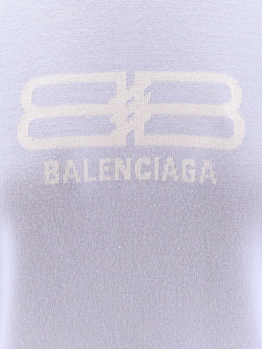 Balenciaga Women Wool And Cotton Blend Sweater BALENCIAGA