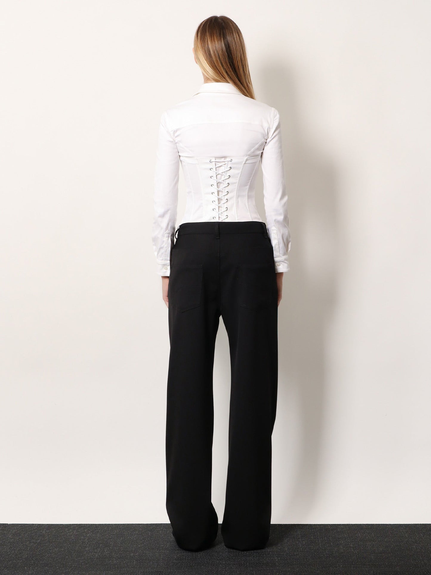 Balenciaga Women Stretch Wool Trousers BALENCIAGA