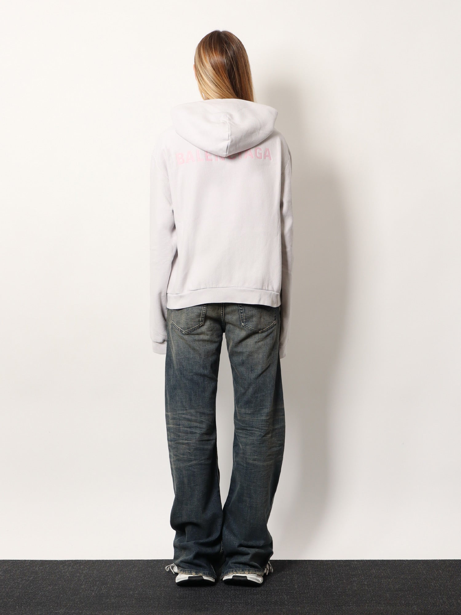 Balenciaga Women Cotton Hooded Sweatshirt BALENCIAGA