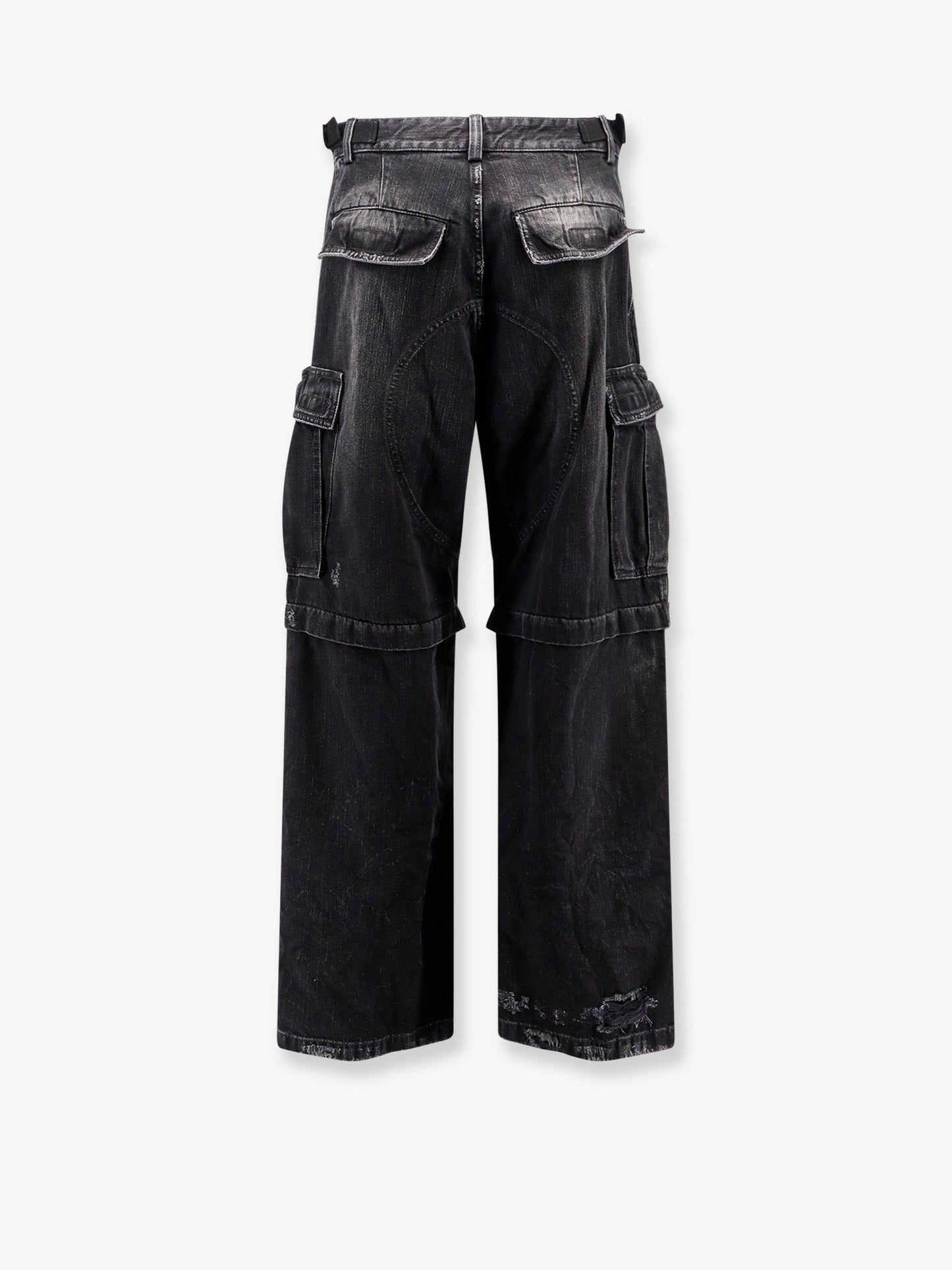 Balenciaga Men Cargo Black Denim Trousers BALENCIAGA