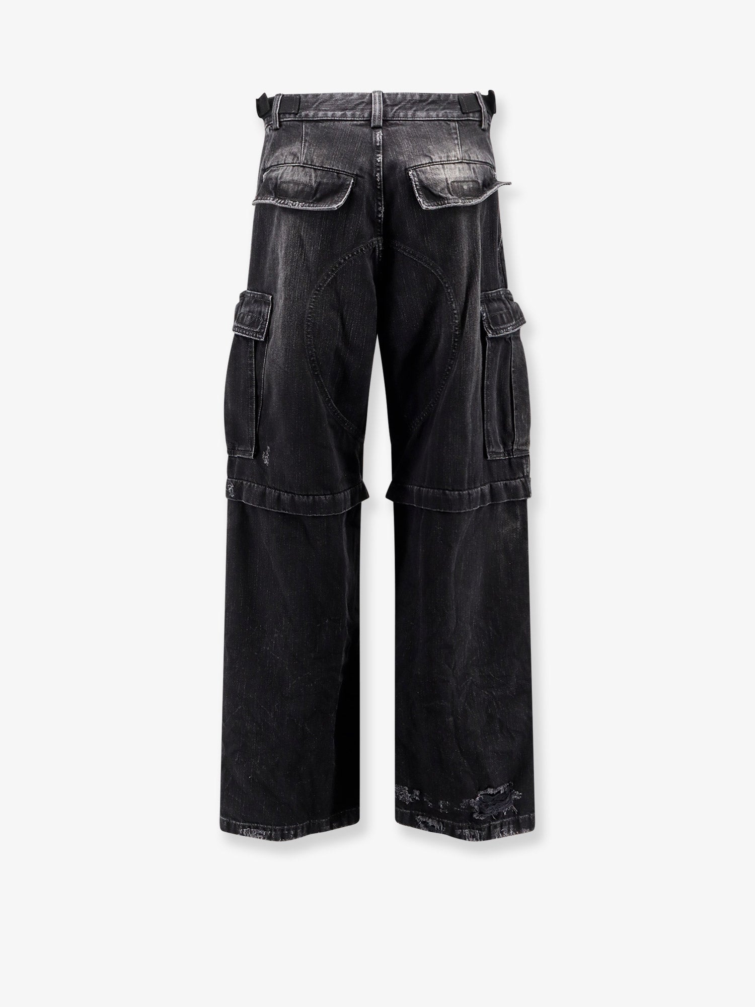 Balenciaga Men Cargo Black Denim Trousers BALENCIAGA