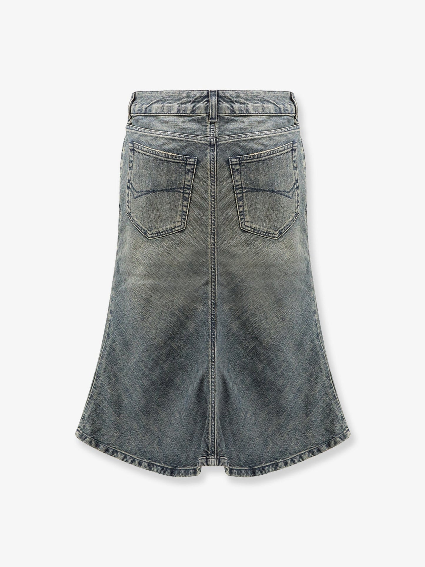 Balenciaga Women Denim Midi Skirt BALENCIAGA