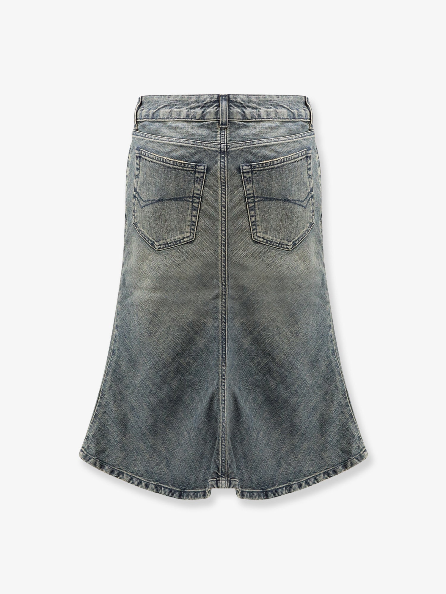 Balenciaga Women Denim Midi Skirt BALENCIAGA