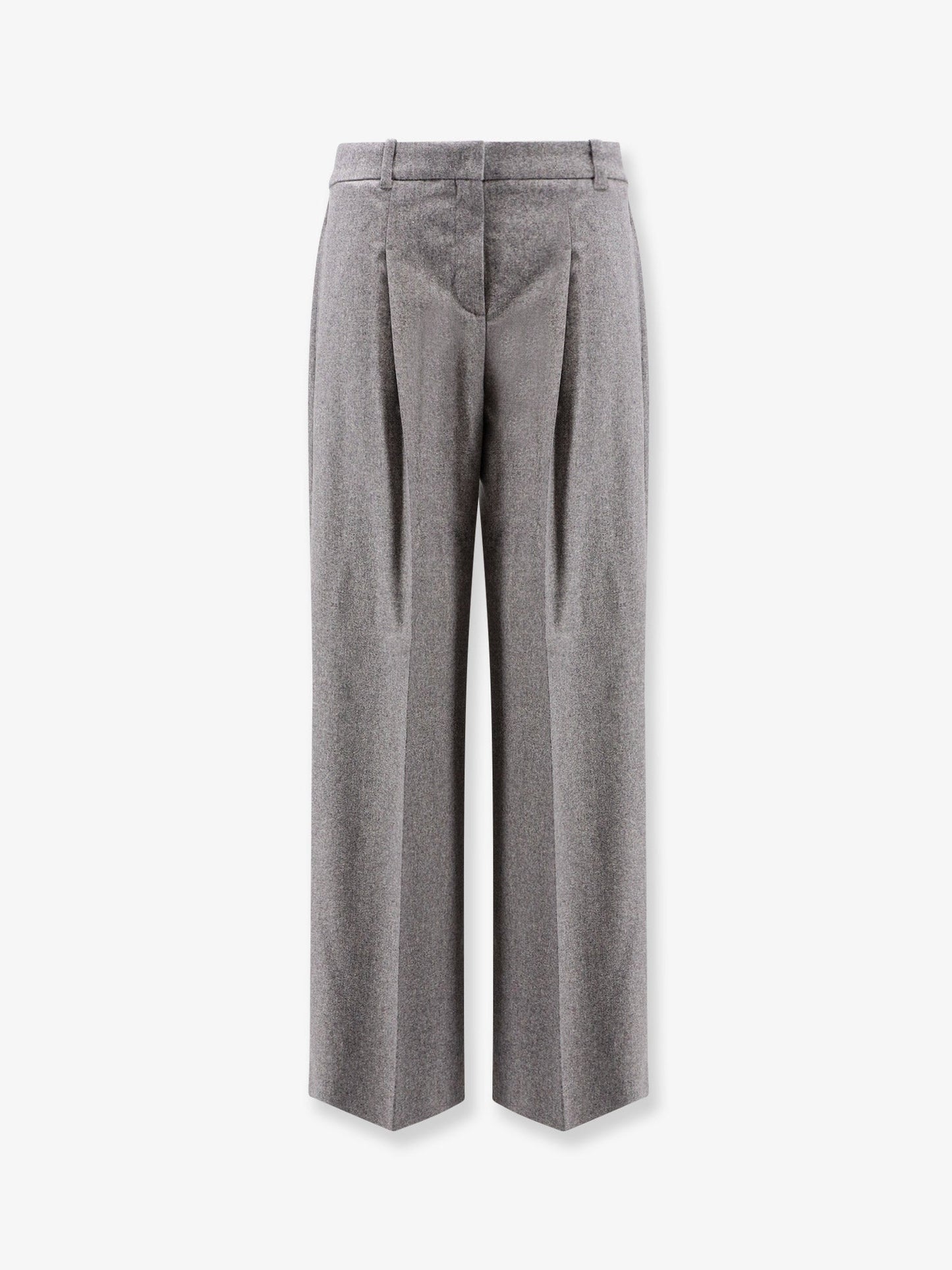 Boss Women Melange Wool Blend Trousers BOSS