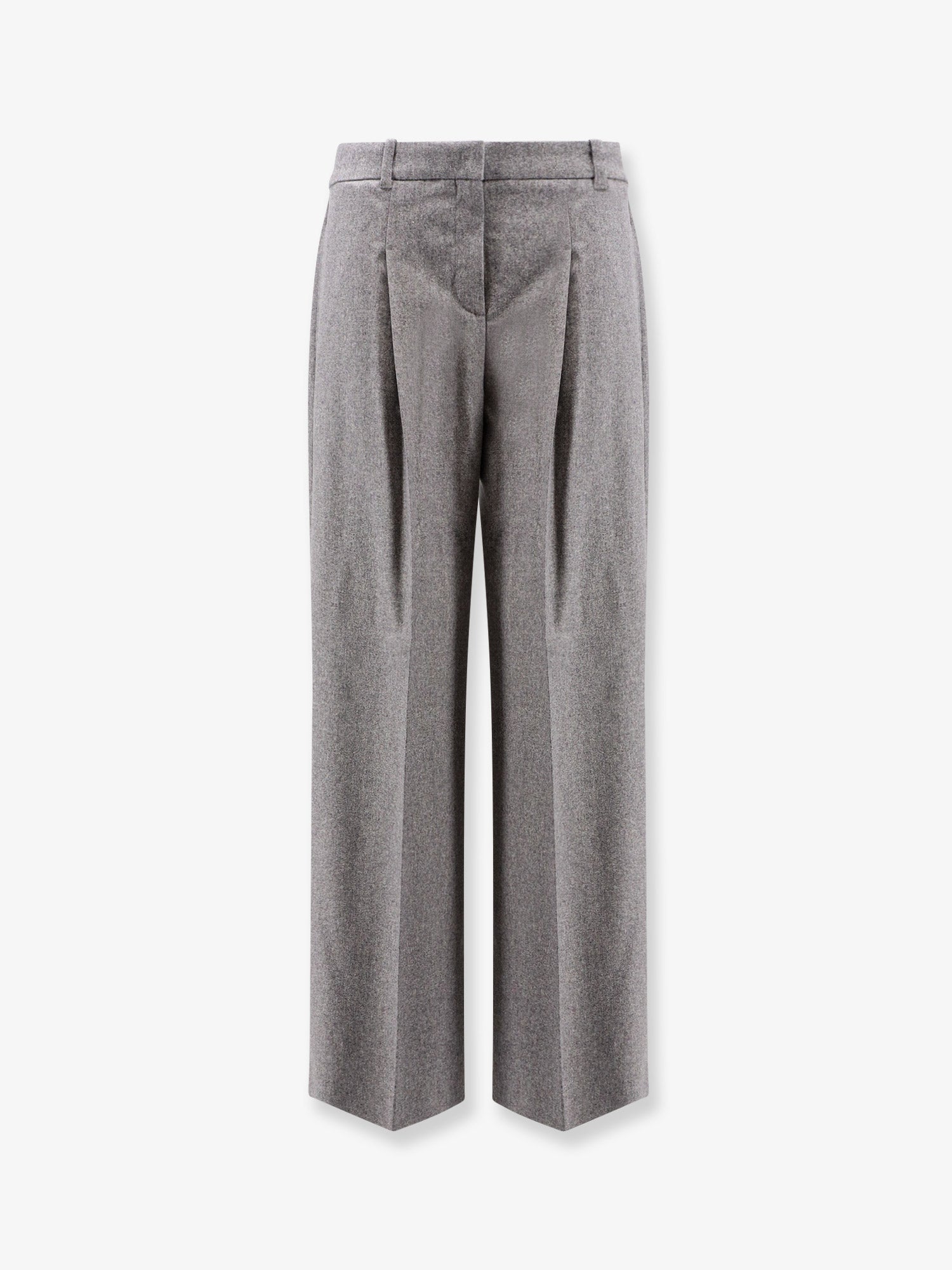 Boss Women Melange Wool Blend Trousers BOSS