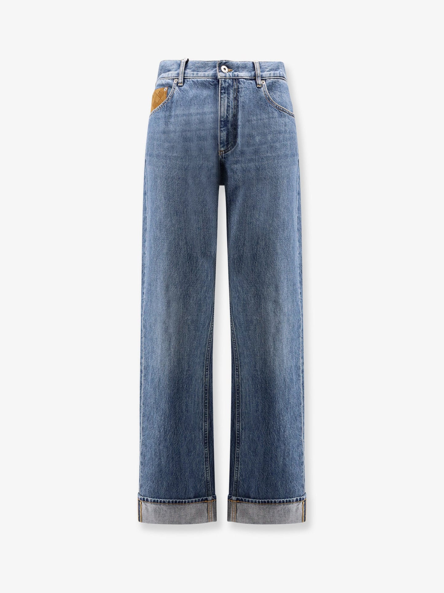 Bottega Veneta Men Wide Leg Jeans With Turn Up BOTTEGA VENETA