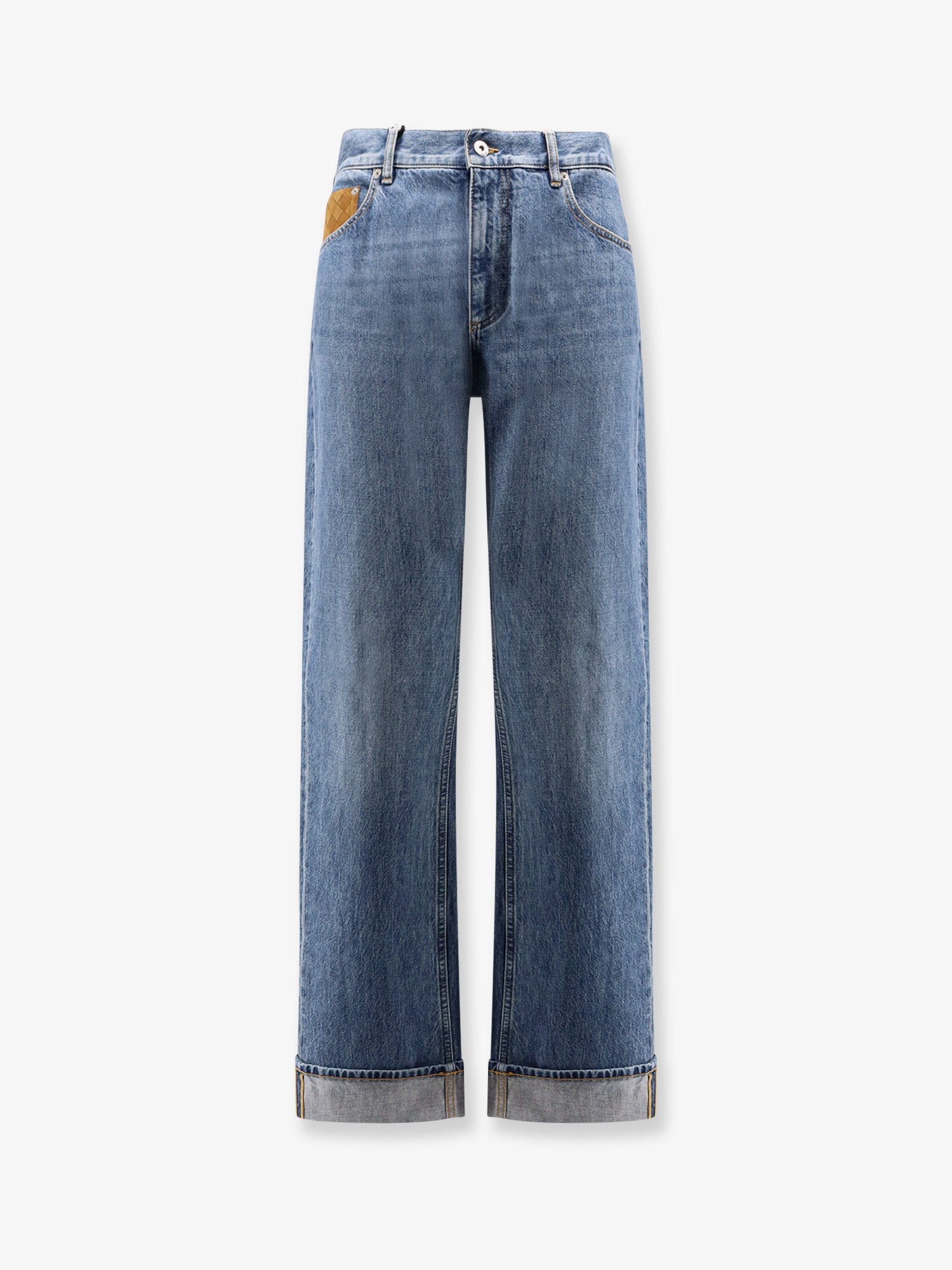 Bottega Veneta Men Wide Leg Jeans With Turn Up BOTTEGA VENETA