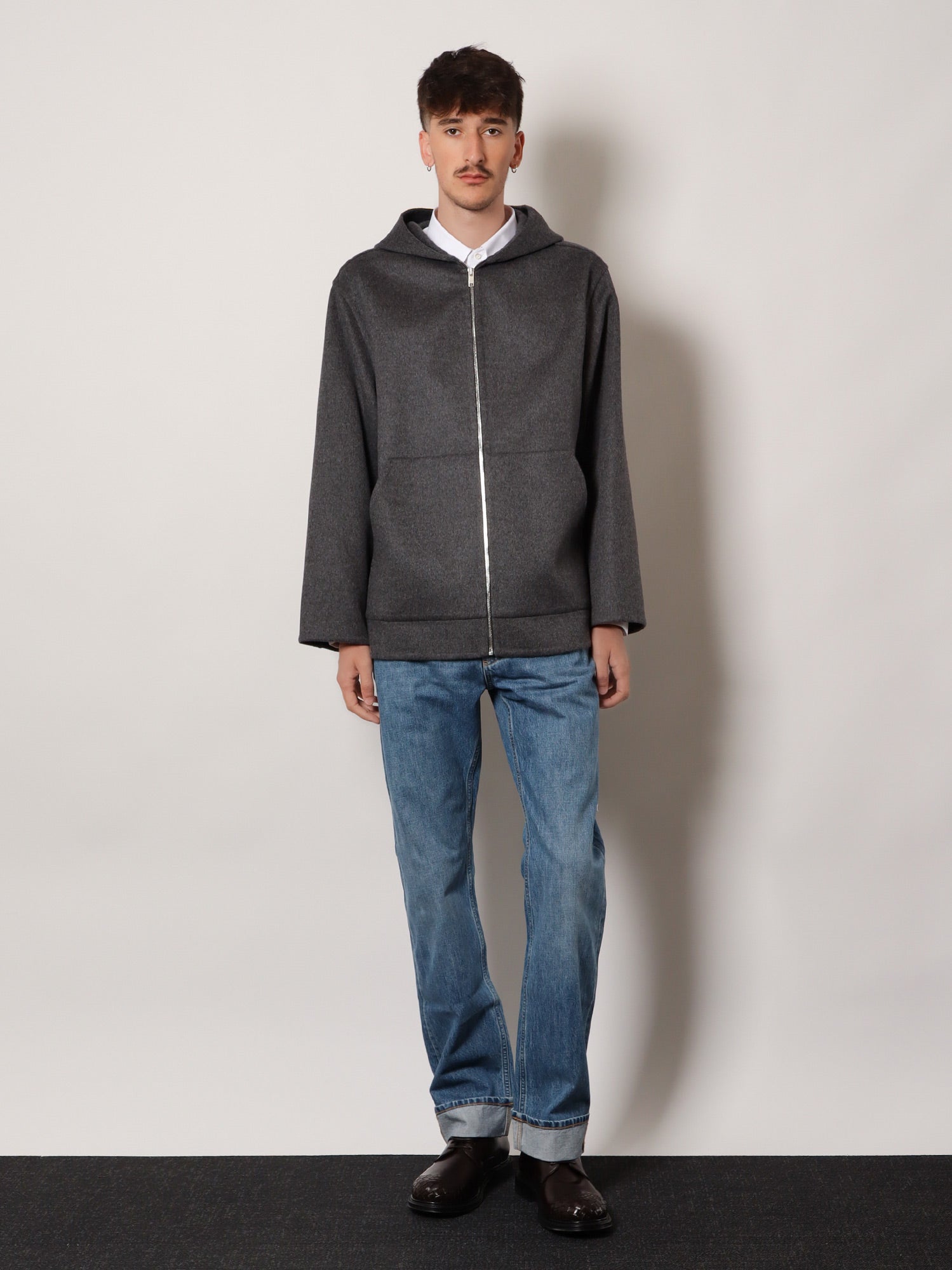 Bottega Veneta Men Wide Leg Jeans With Turn Up BOTTEGA VENETA