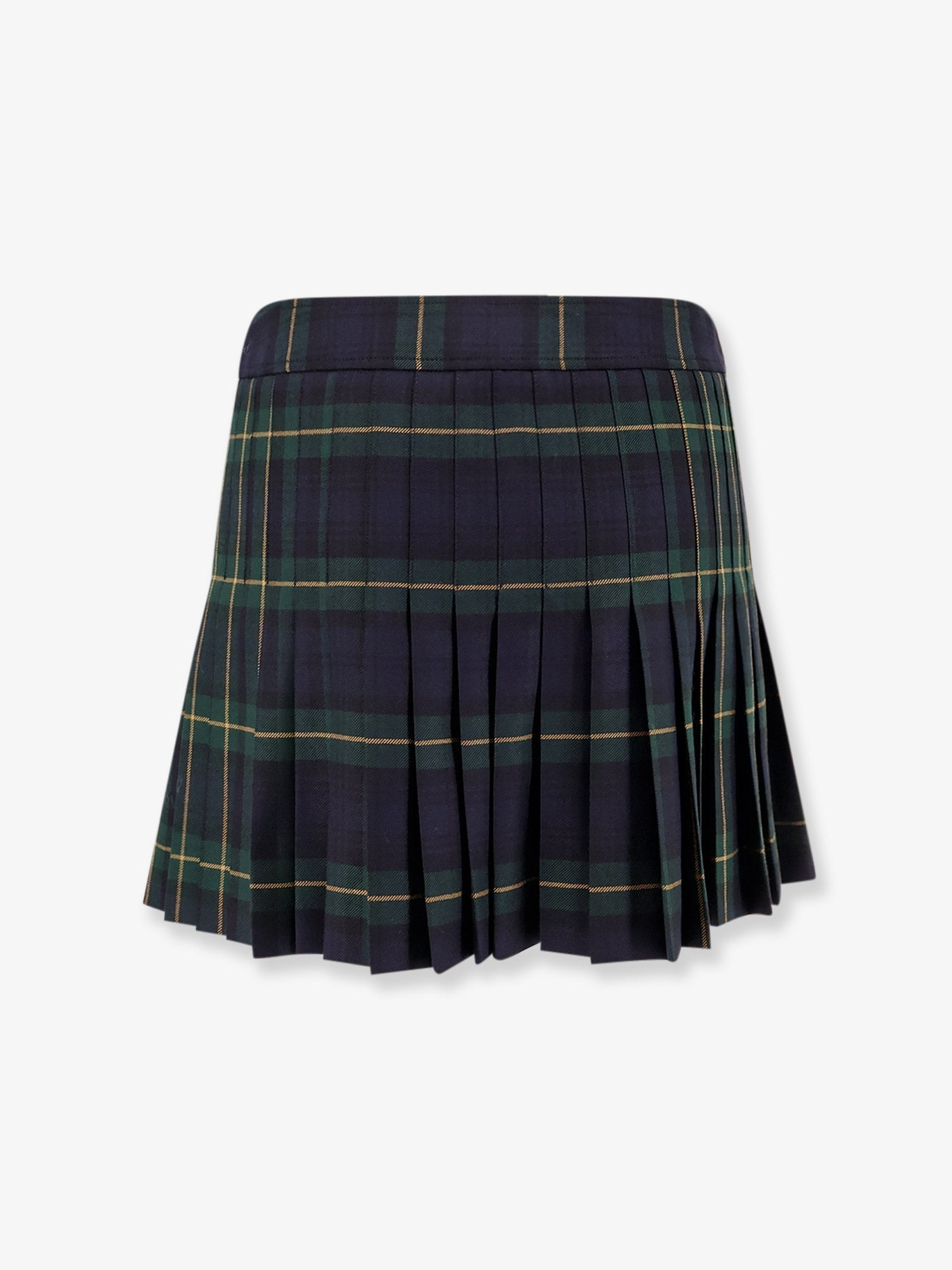 Celine Women Tartan Wool Kilt Miniskirt CELINE