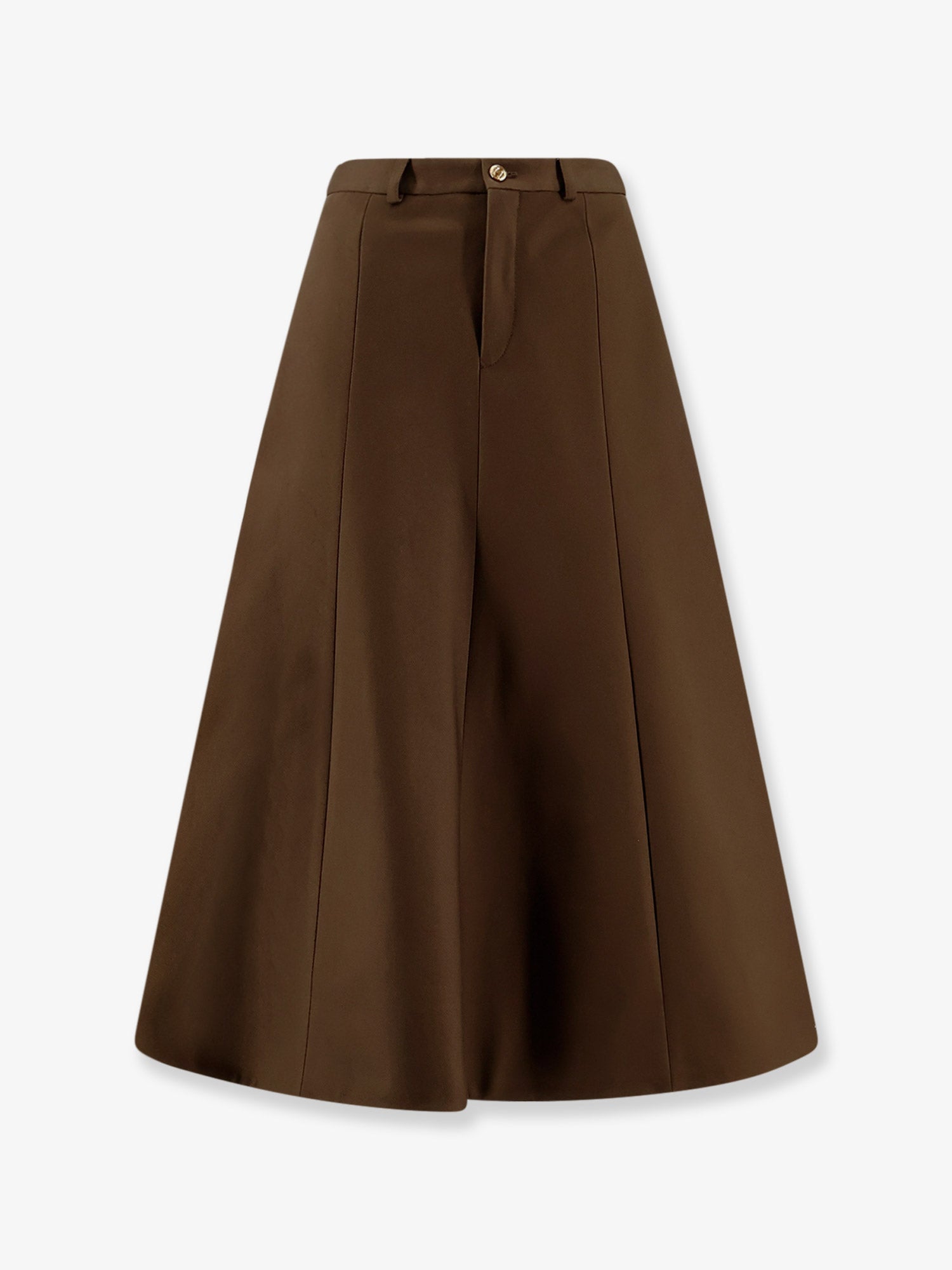 Celine Women Brown Cotton Skirt CELINE