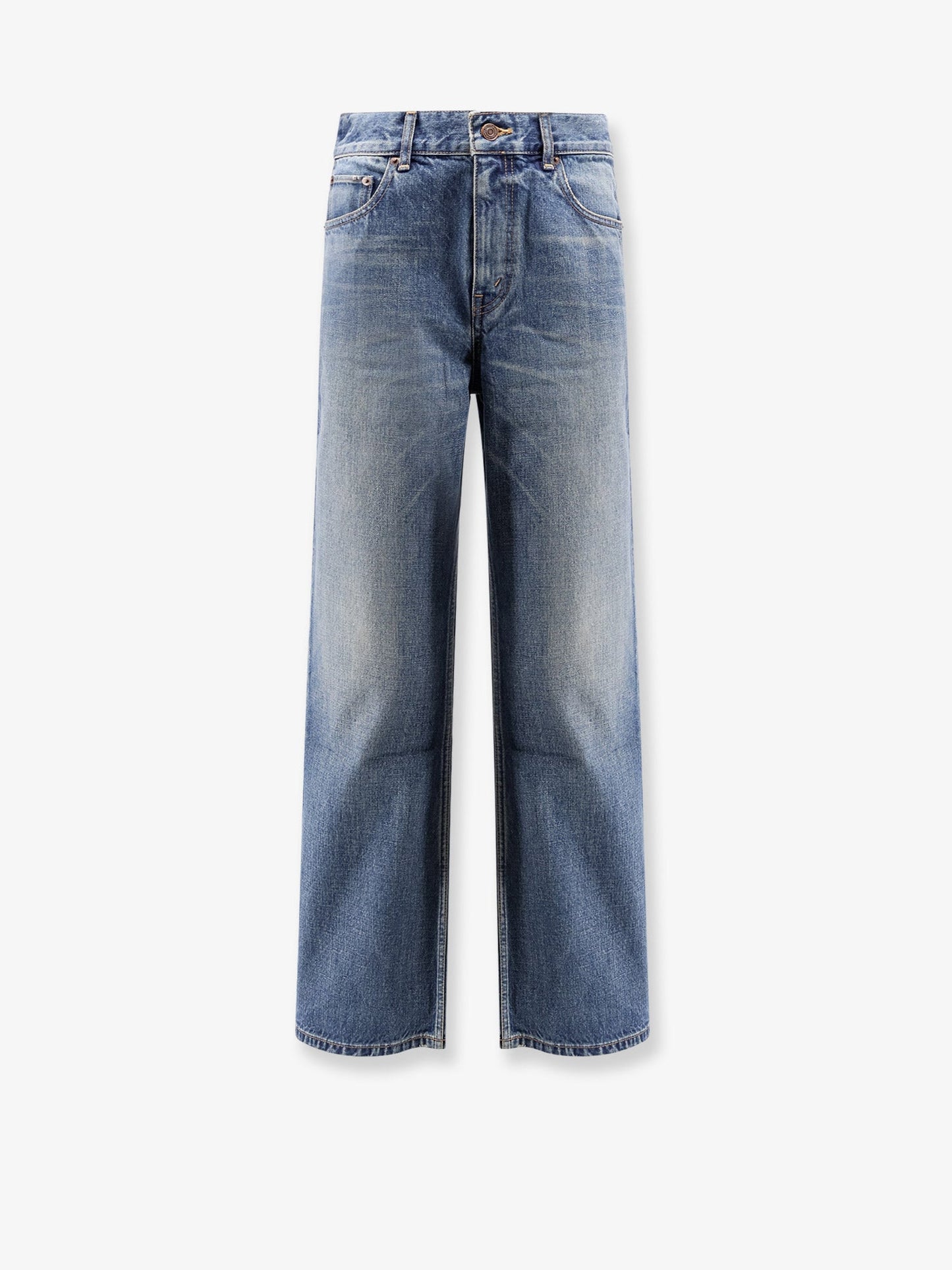 Celine Women Stone-Washed Cotton Jeans CELINE