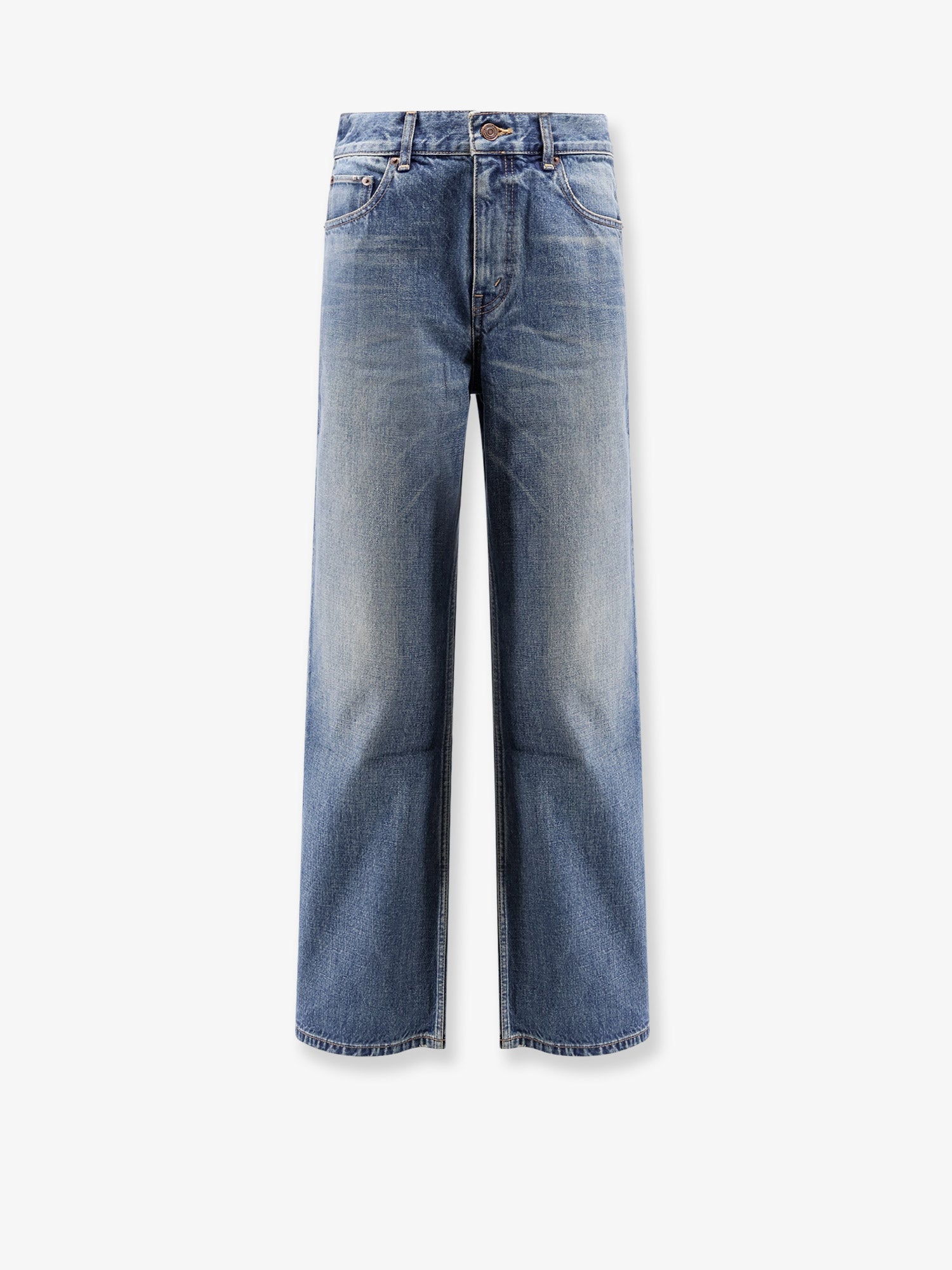 Celine Women Stone-Washed Cotton Jeans CELINE