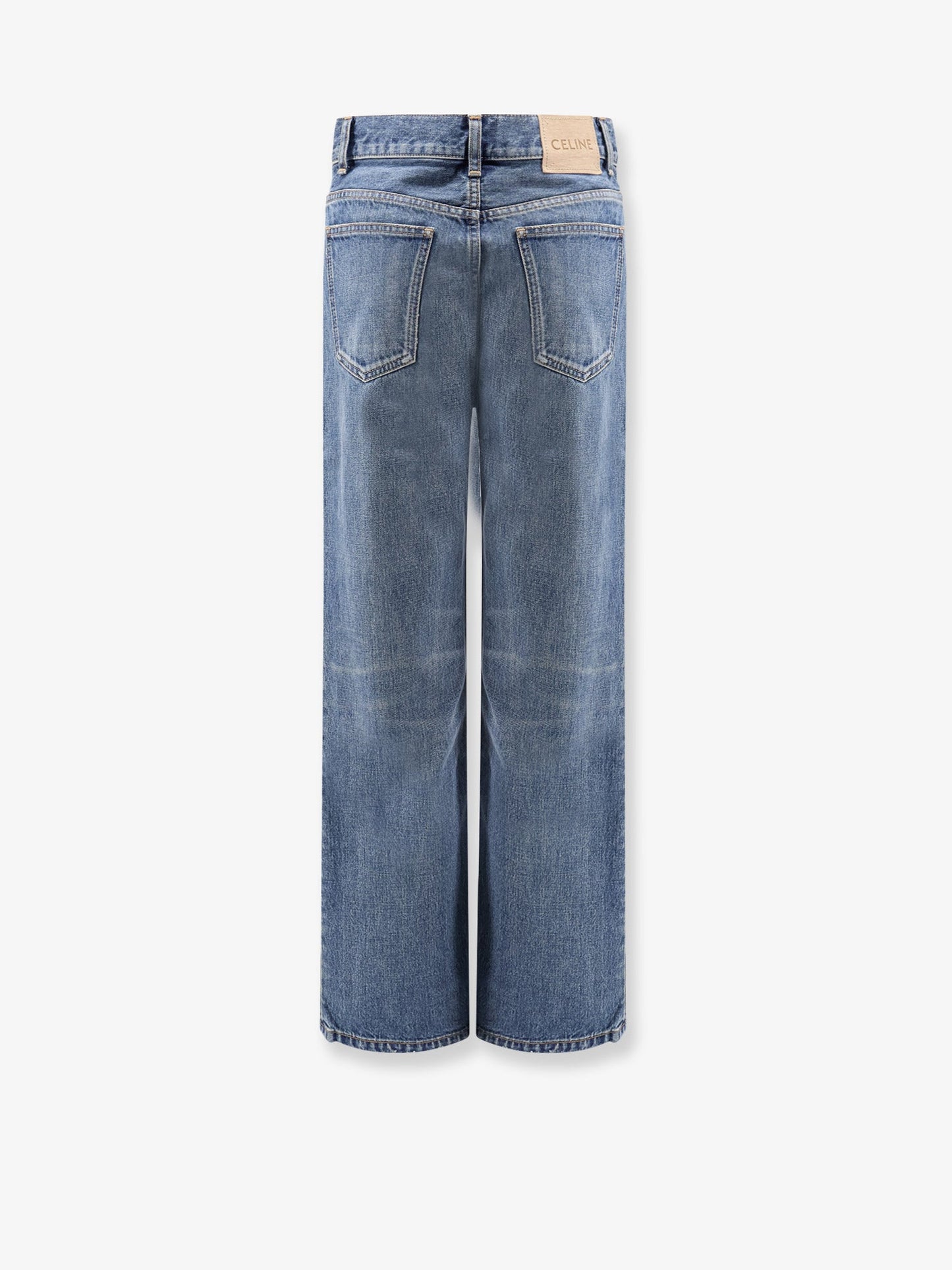 Celine Women Stone-Washed Cotton Jeans CELINE