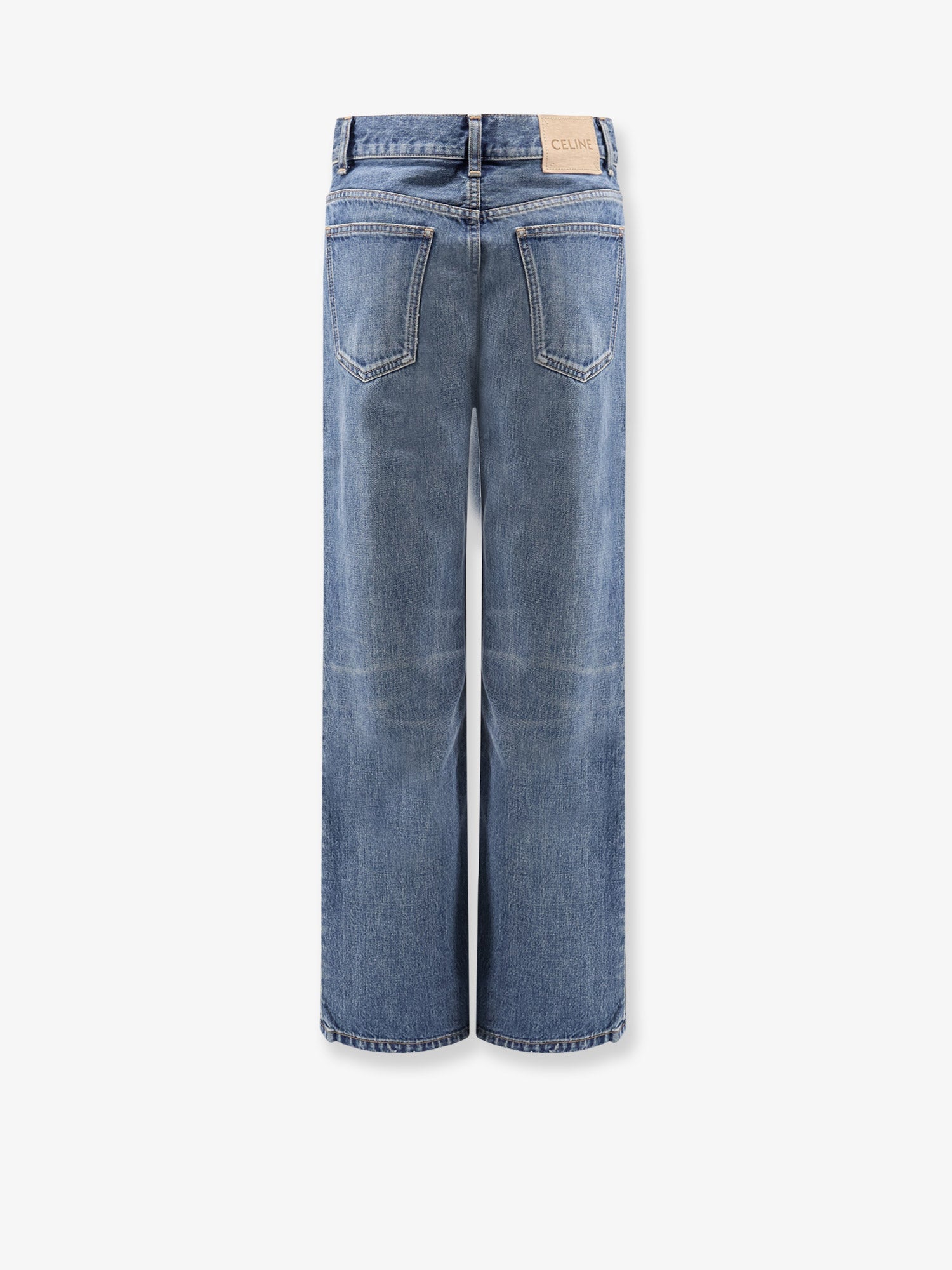 Celine Women Stone-Washed Cotton Jeans CELINE