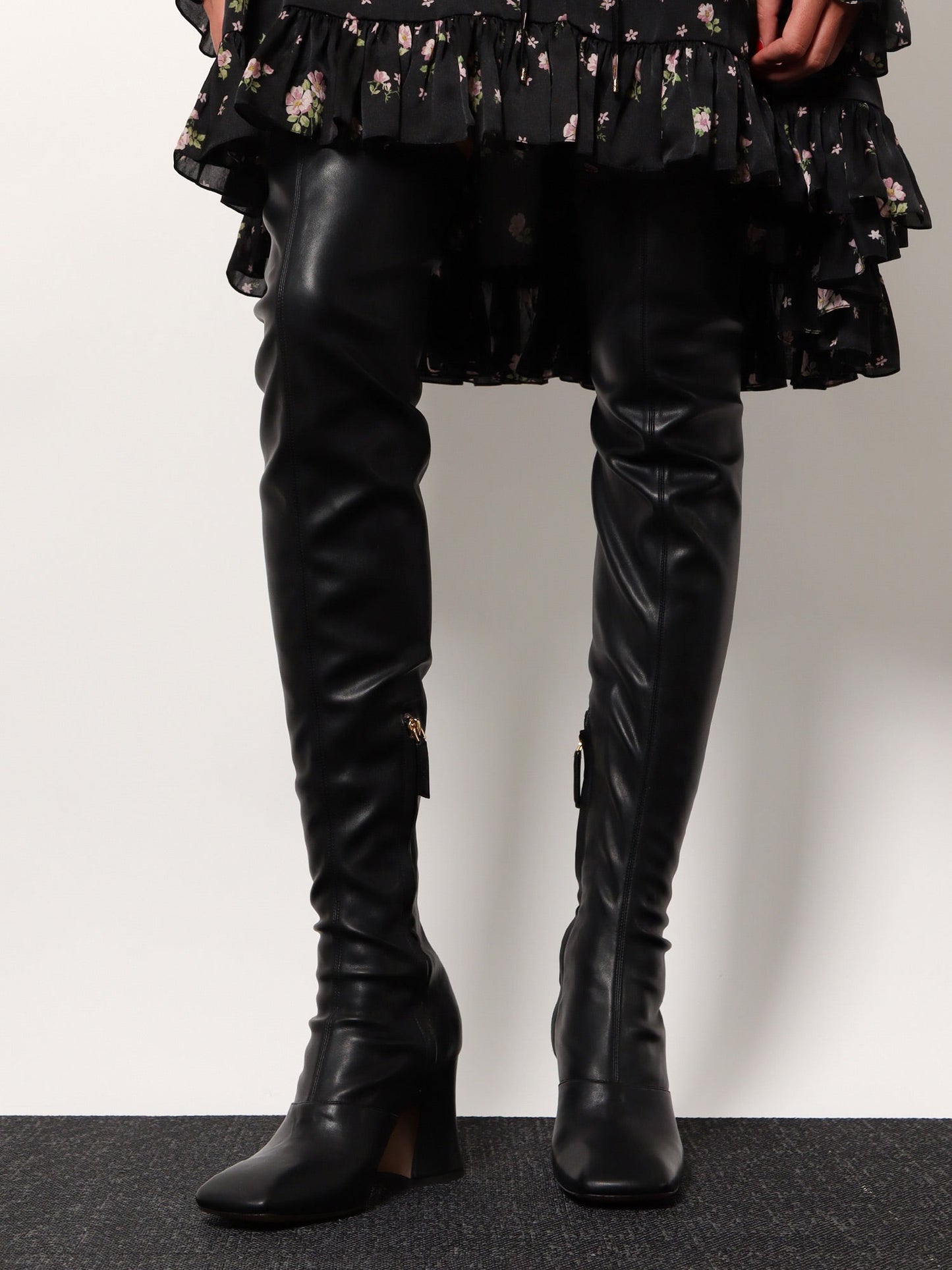 Chloe' Women Janis Over The Knee Leather Boots CHLOE