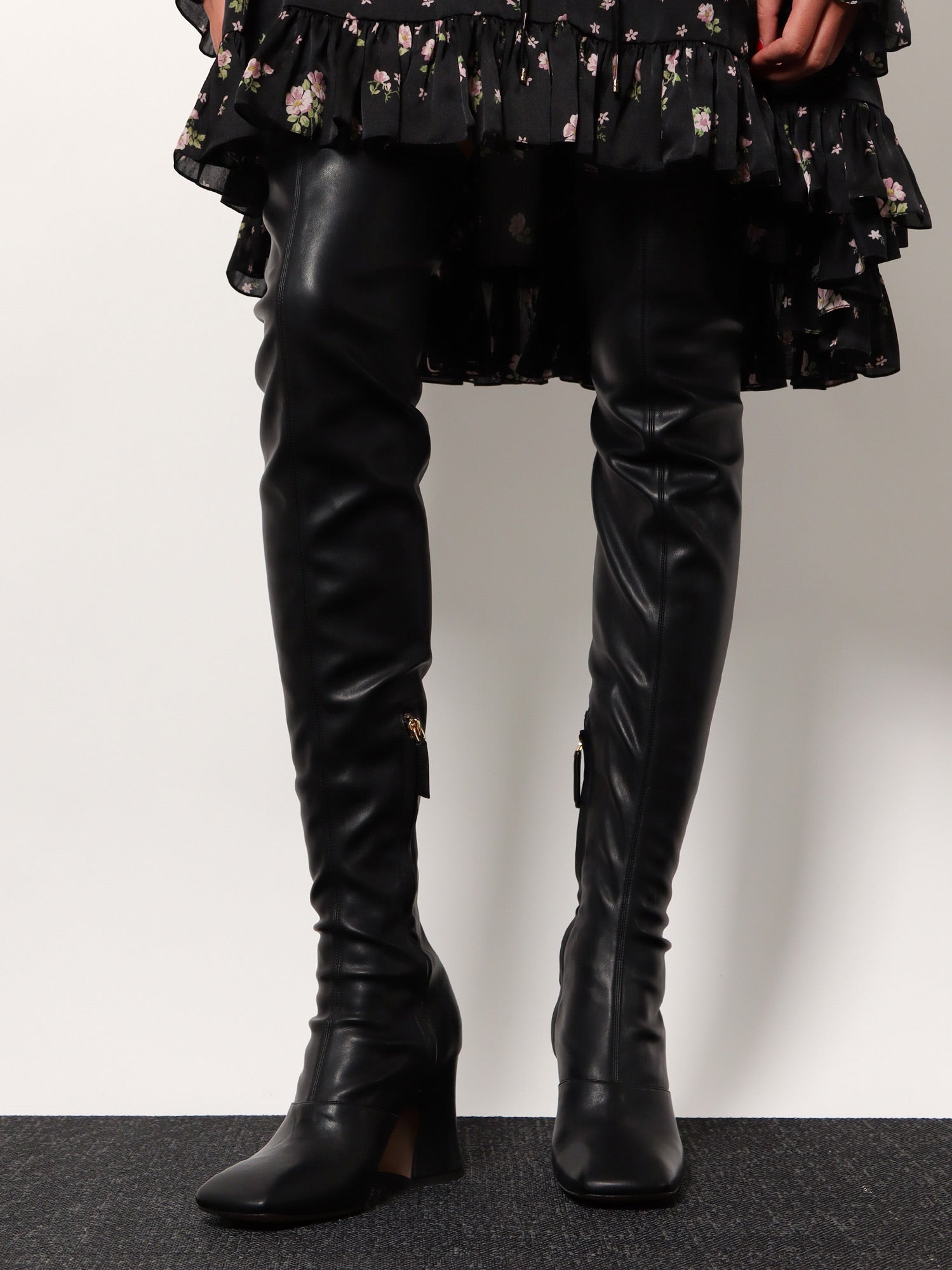 Chloe' Women Janis Over The Knee Leather Boots CHLOE