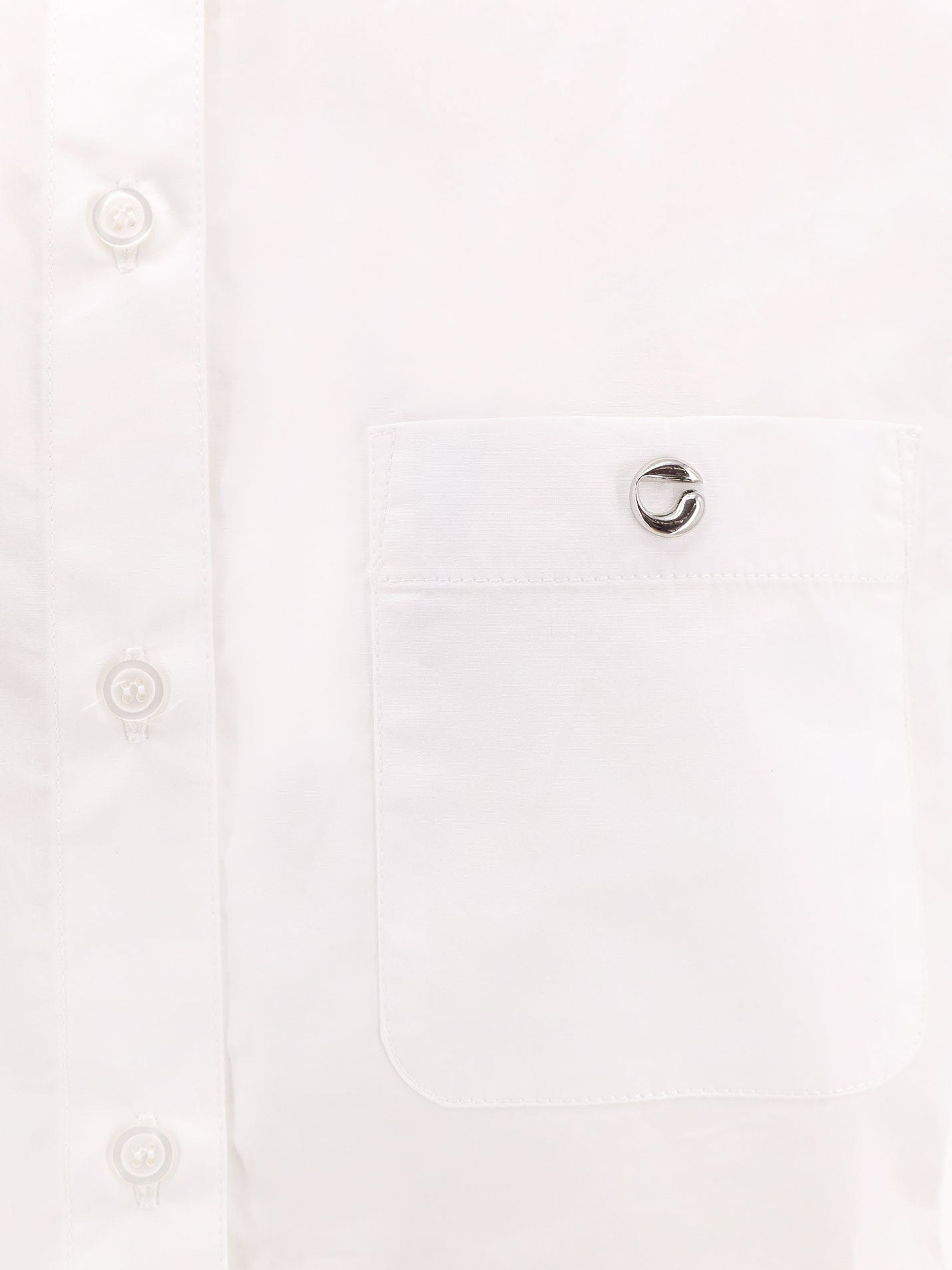 Coperni Women Boyfriend Popeline Cotton Shirt COPERNI