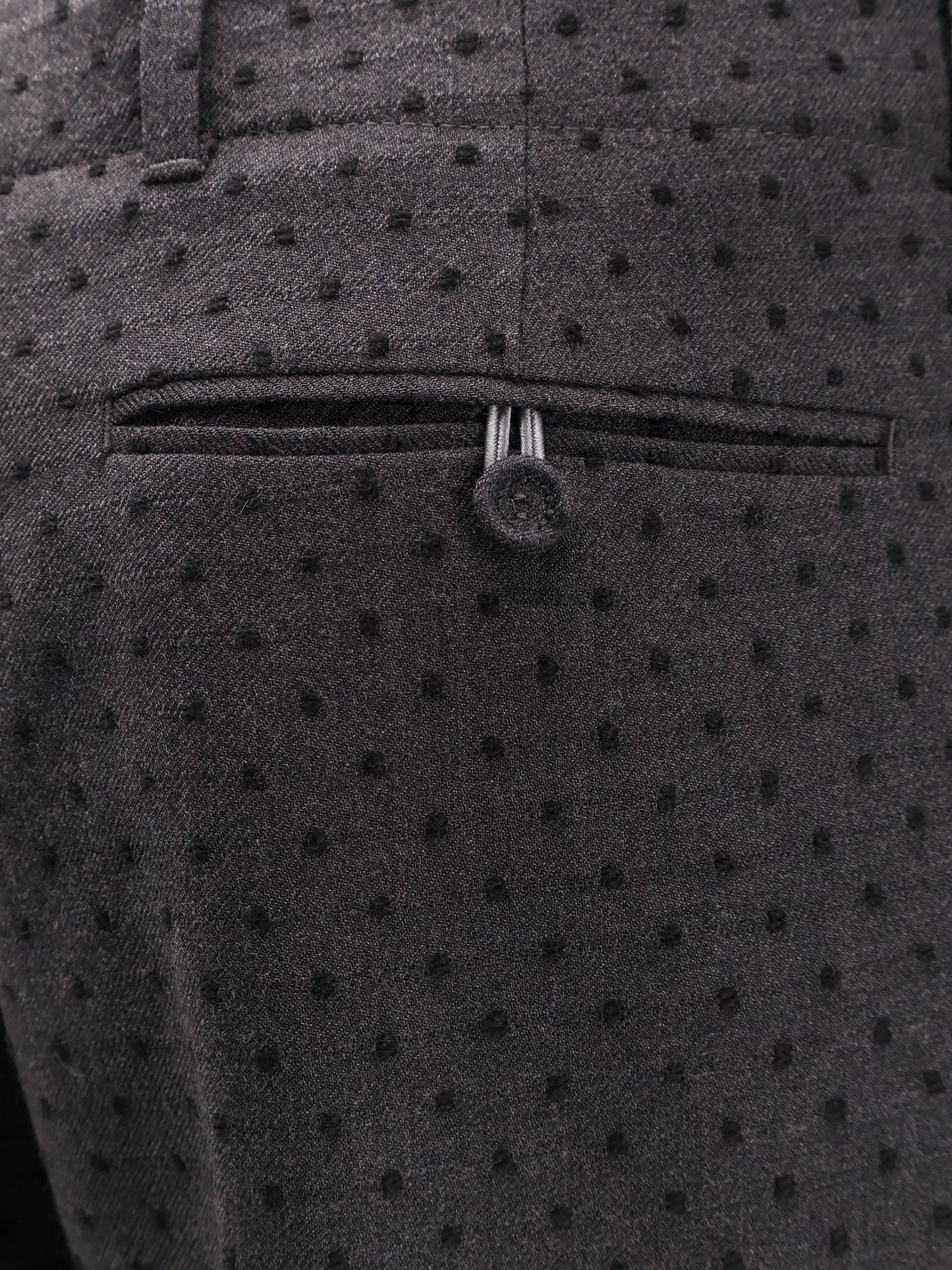 Dior Men Polka-Dots Virgin Wool And Alpaca Jacquard Trousers CHRISTIAN DIOR