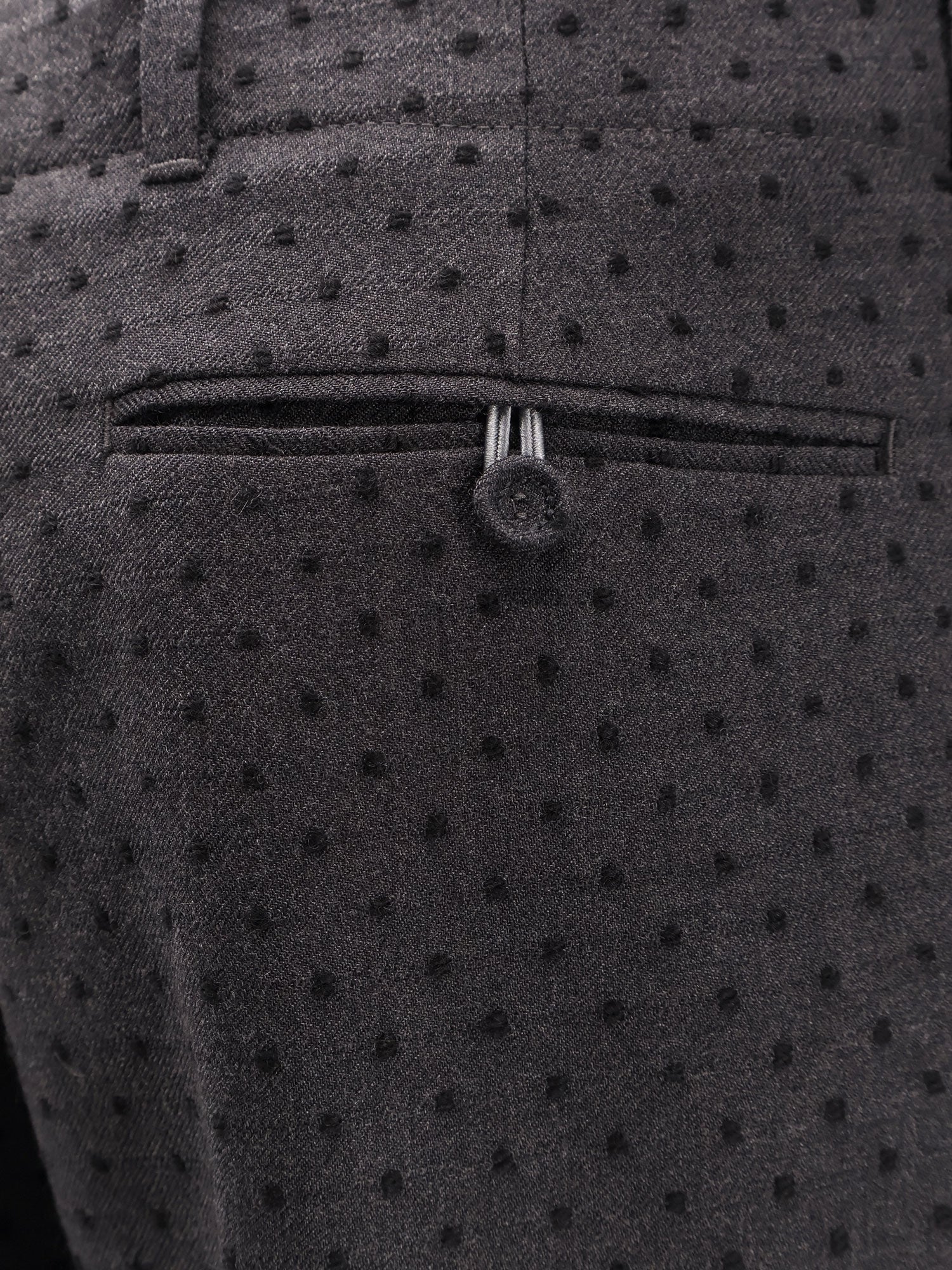 Dior Men Polka-Dots Virgin Wool And Alpaca Jacquard Trousers CHRISTIAN DIOR
