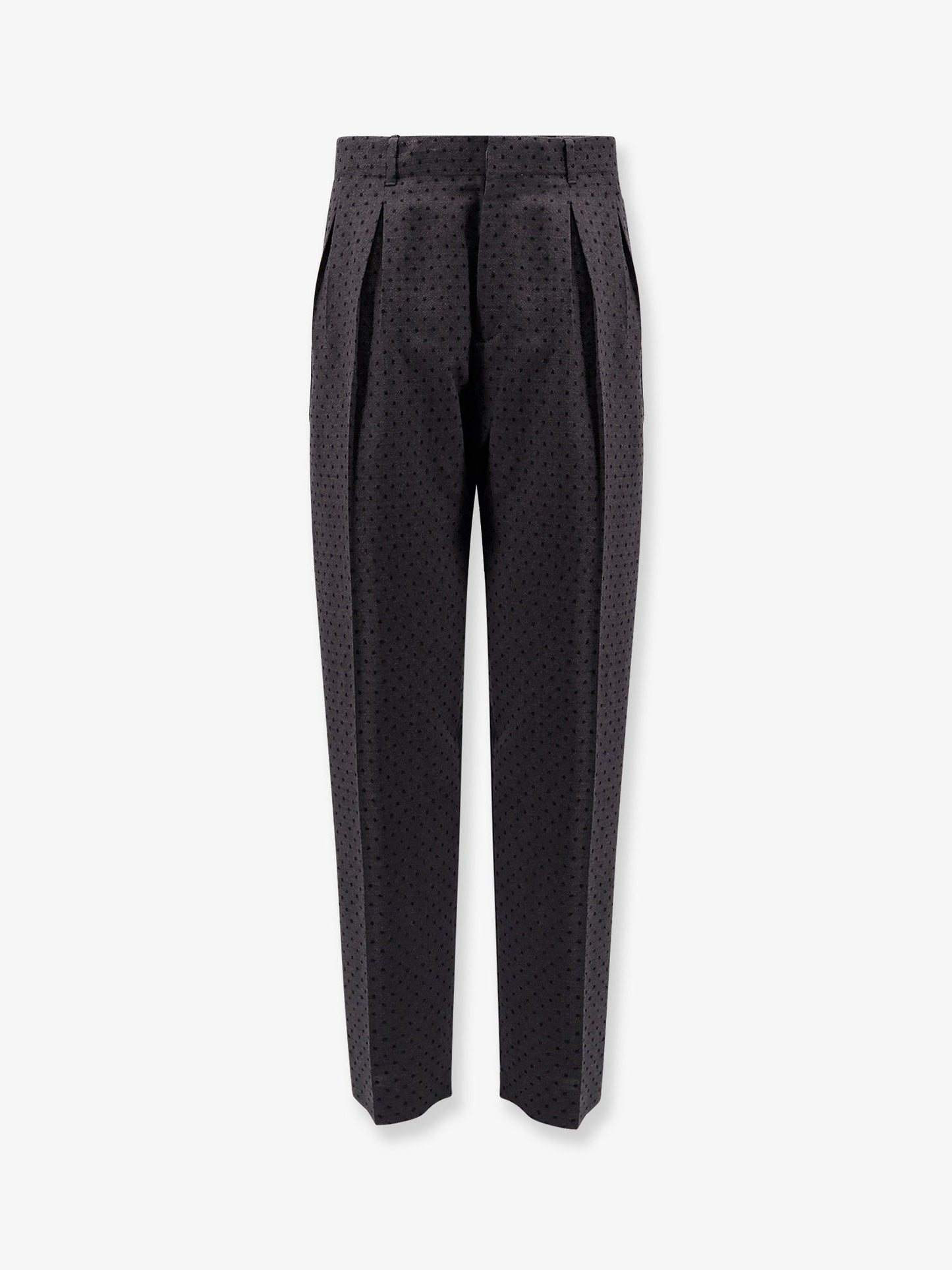 Dior Men Polka-Dots Virgin Wool And Alpaca Jacquard Trousers CHRISTIAN DIOR