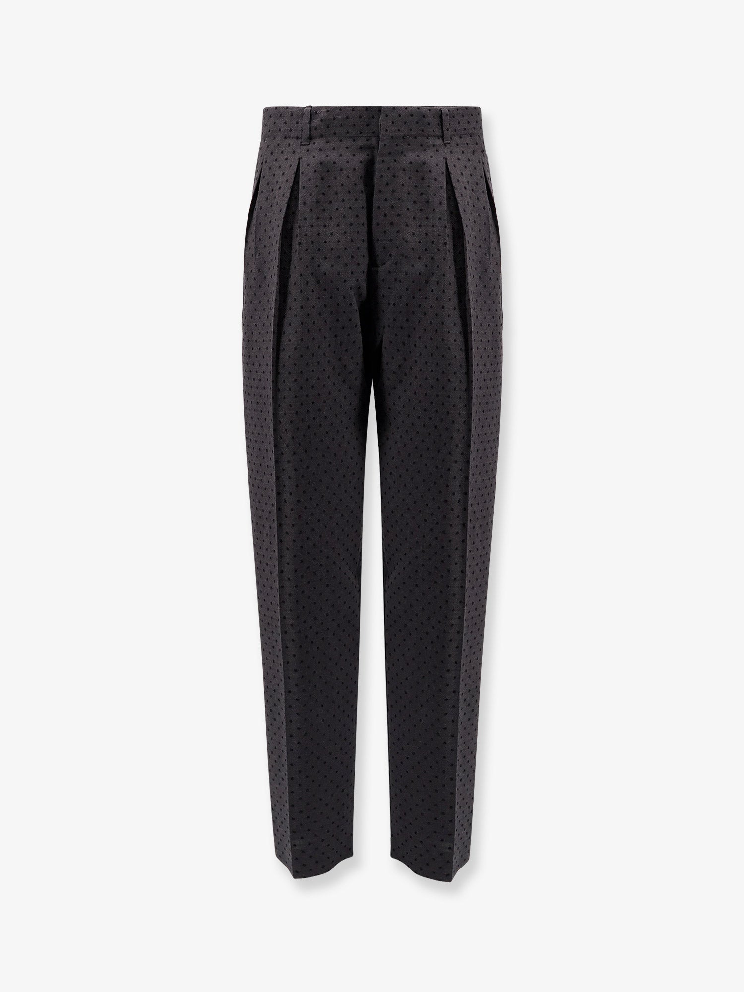 Dior Men Polka-Dots Virgin Wool And Alpaca Jacquard Trousers CHRISTIAN DIOR