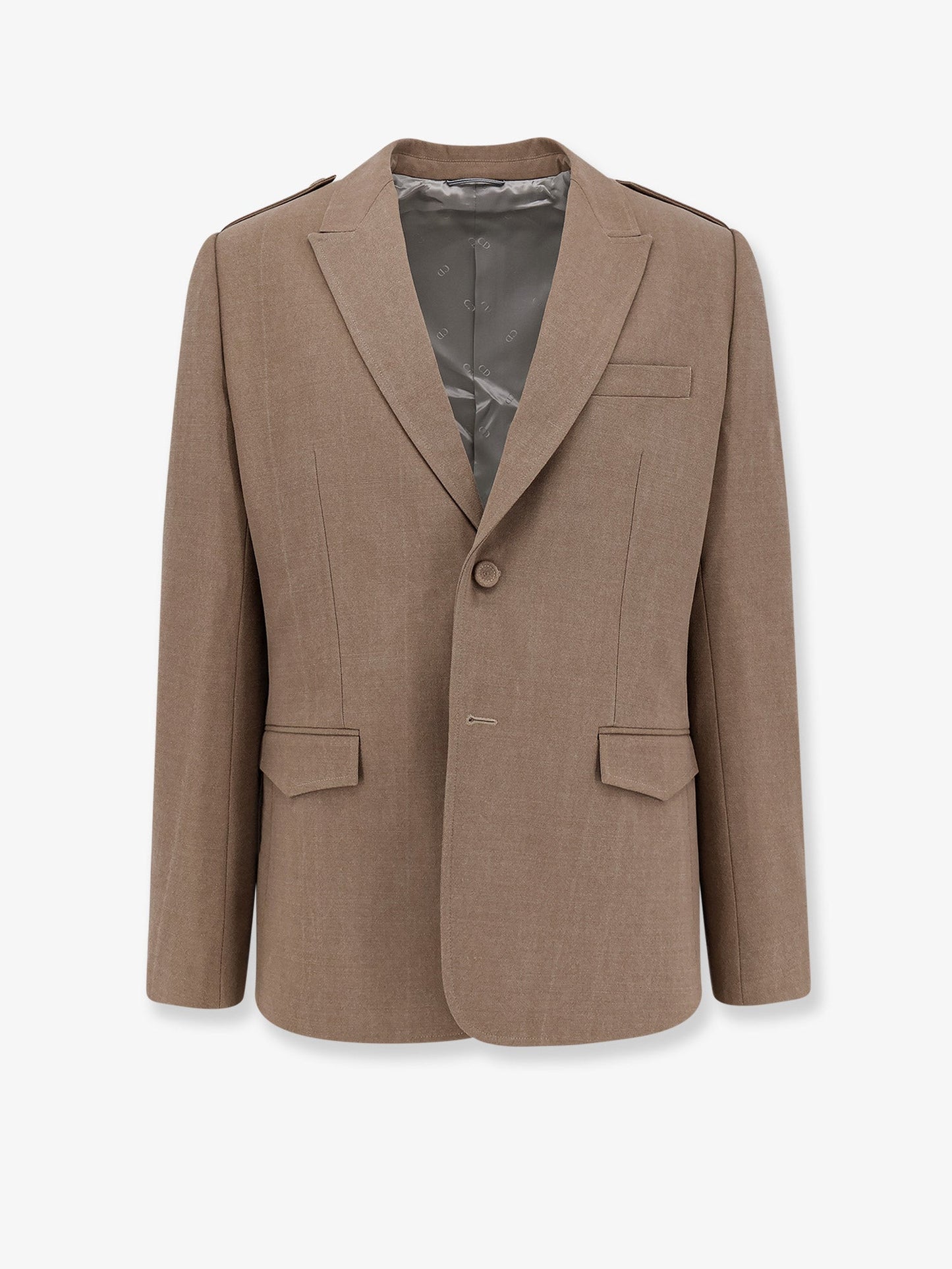 Dior Men Single-Breasted Virgin Wool Blazer CHRISTIAN DIOR