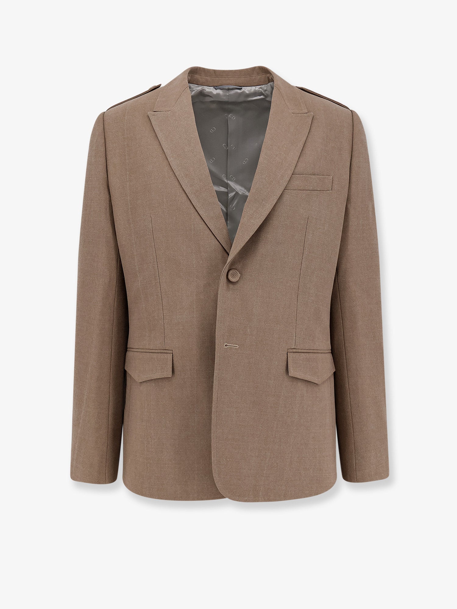 Dior Men Single-Breasted Virgin Wool Blazer CHRISTIAN DIOR