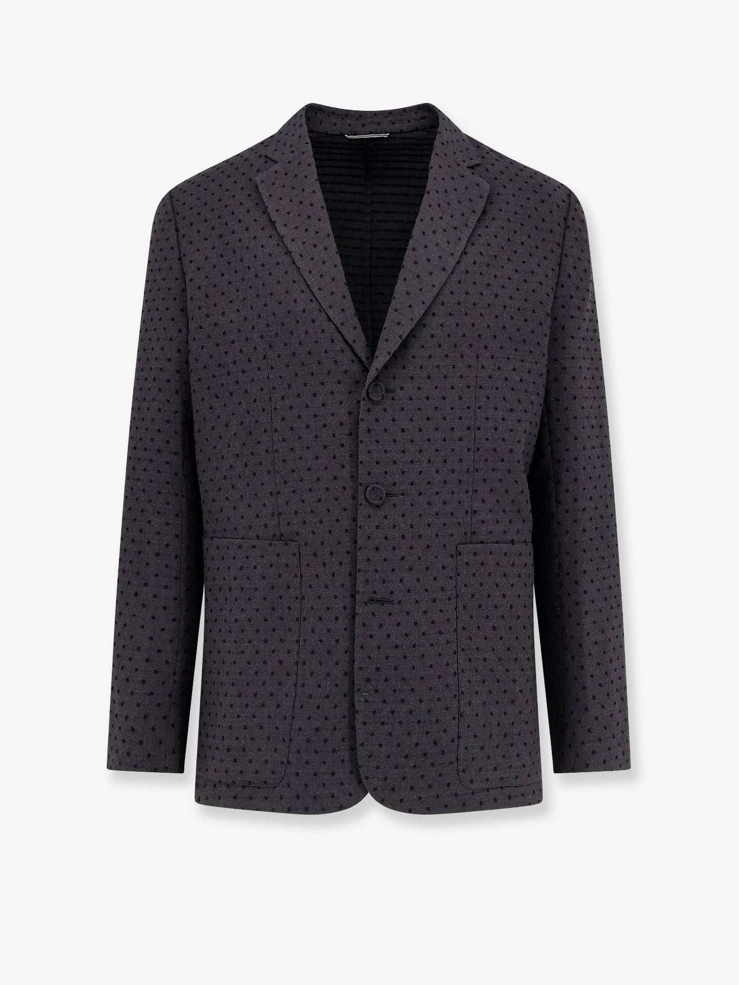 Dior Men Polka-Dots Virgin Wool And Alpaca Jacquard Blazer CHRISTIAN DIOR