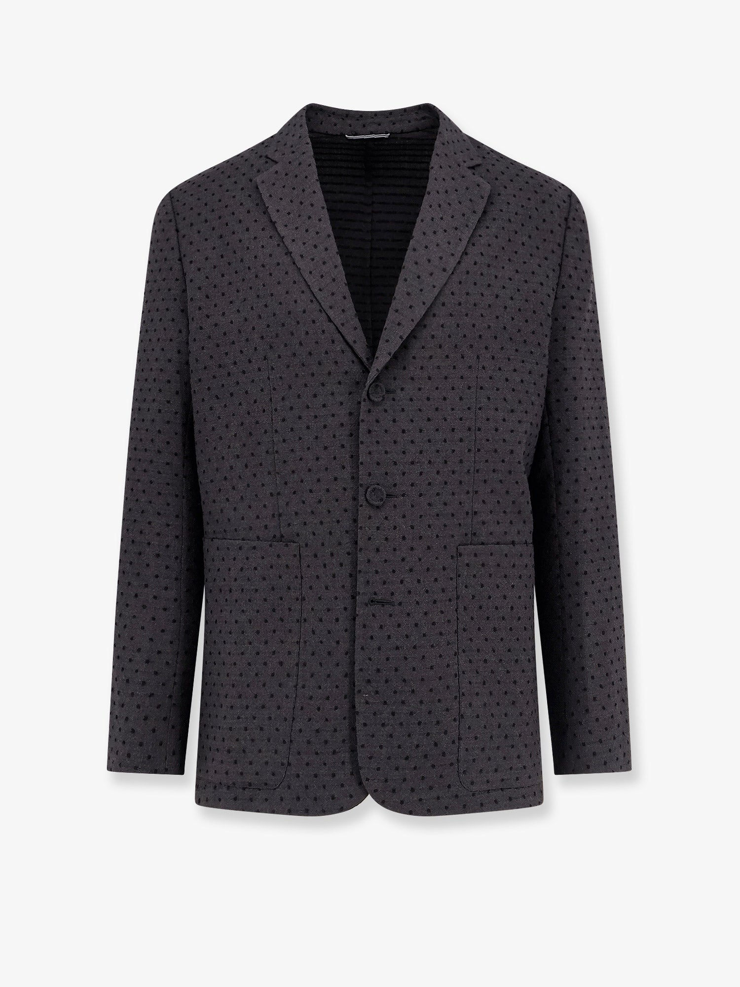 Dior Men Polka-Dots Virgin Wool And Alpaca Jacquard Blazer CHRISTIAN DIOR