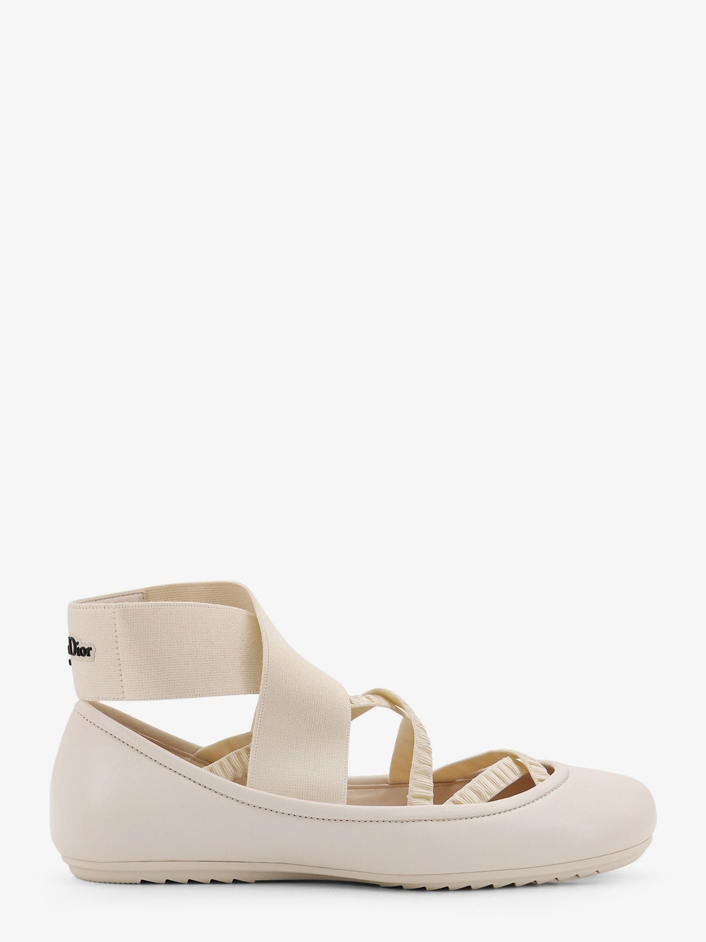 Dior Women Shade Leather Ballerinas With Elastic Bands CHRISTIAN DIOR