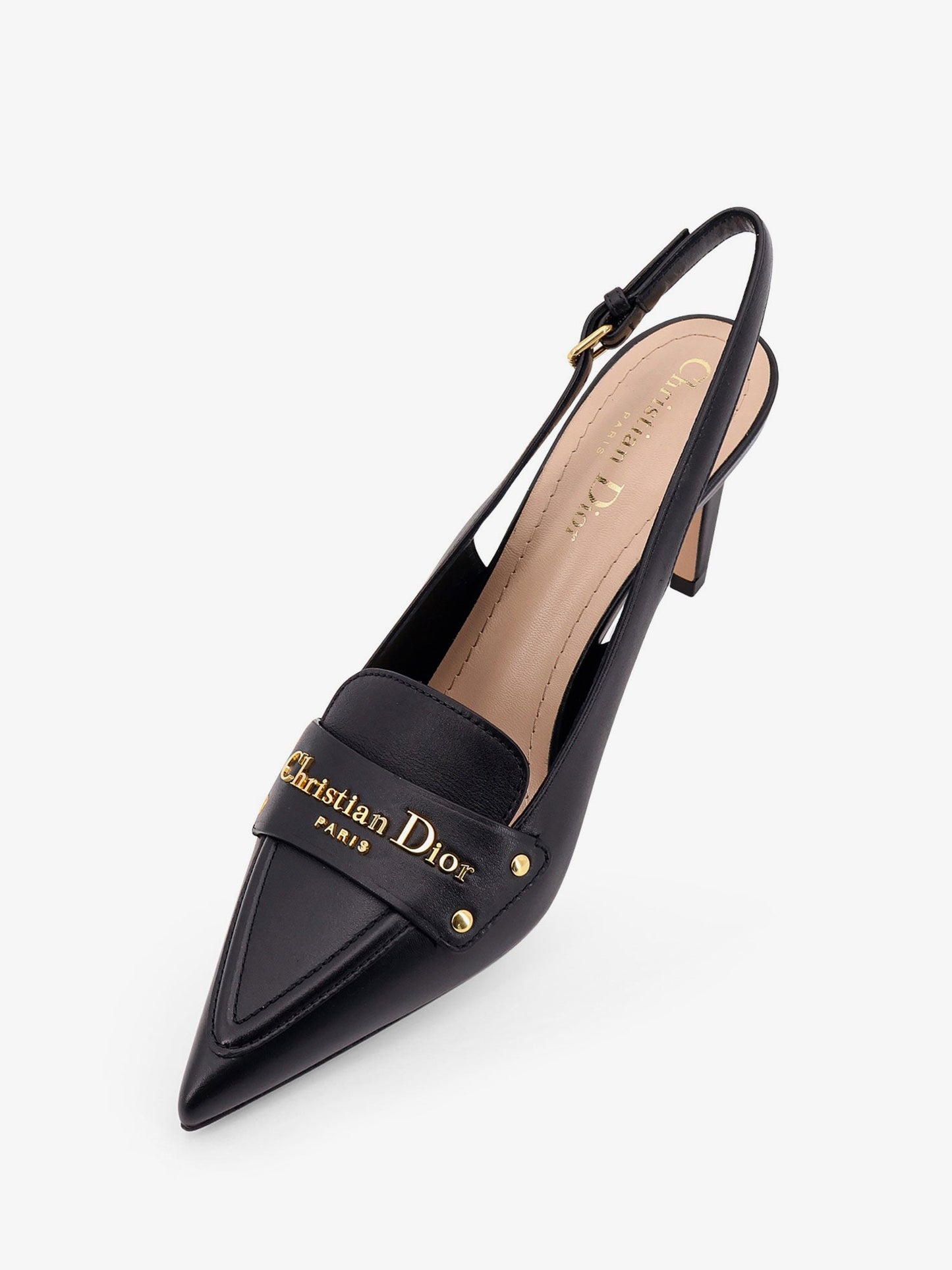 Dior Women Boy Leather Decollete Slingback CHRISTIAN DIOR