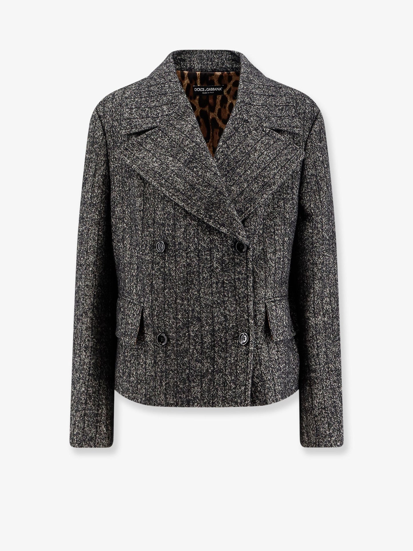 Dolce & Gabbana Women Wool Blend Striped Double-Breasted Blazer DOLCE & GABBANA