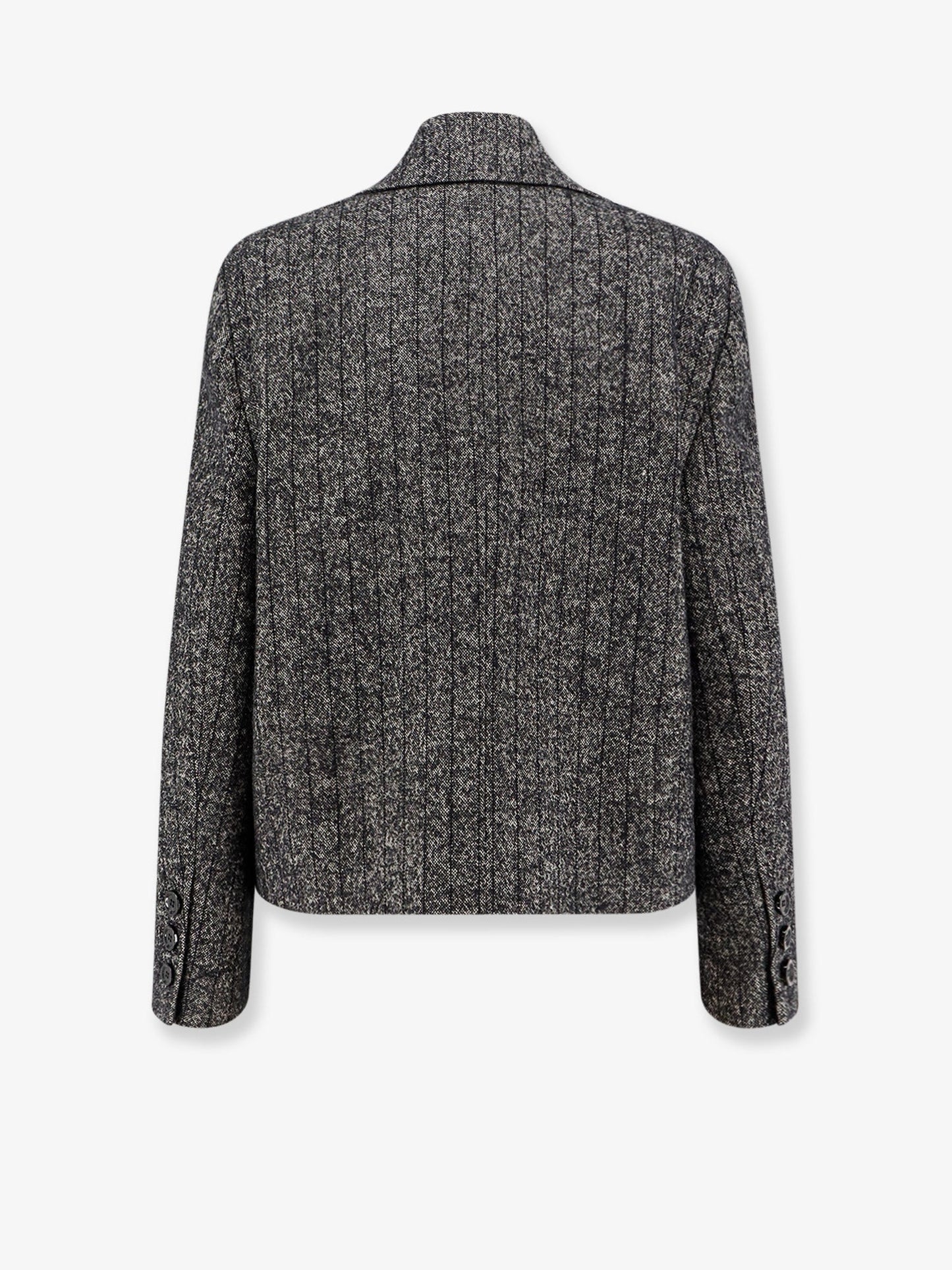 Dolce & Gabbana Women Wool Blend Striped Double-Breasted Blazer DOLCE & GABBANA