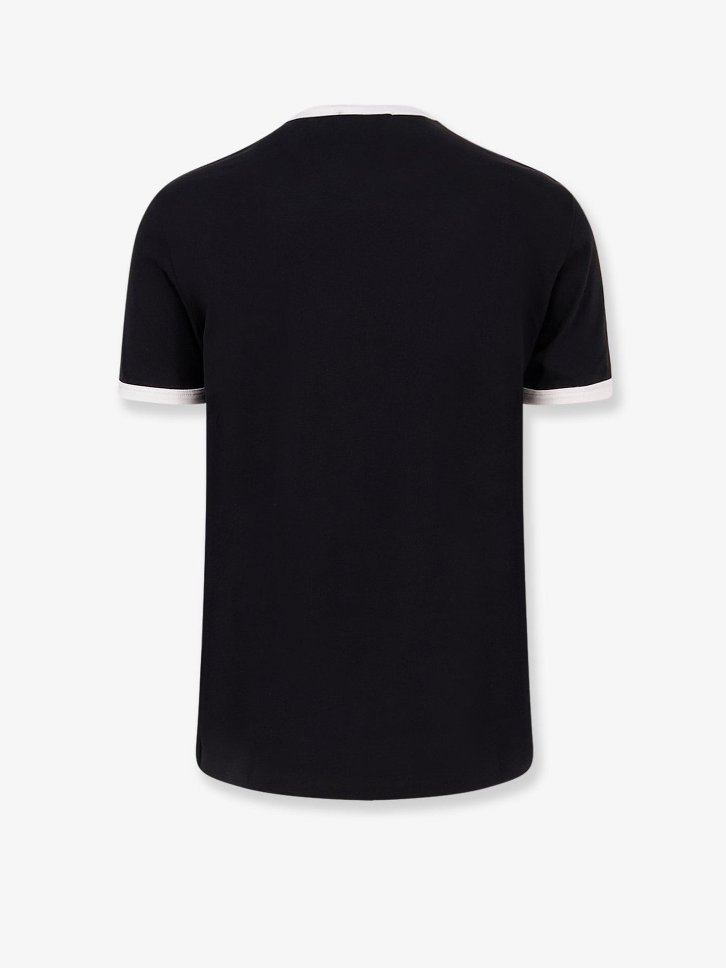Dolce & Gabbana Men Cotton T-Shirt With Flocked Logo Print DOLCE & GABBANA