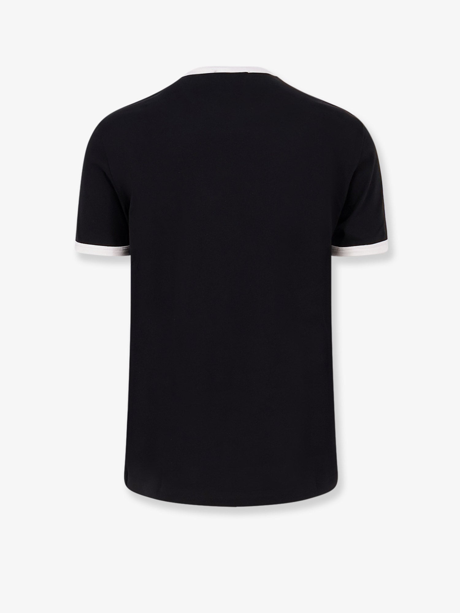 Dolce & Gabbana Men Cotton T-Shirt With Flocked Logo Print DOLCE & GABBANA