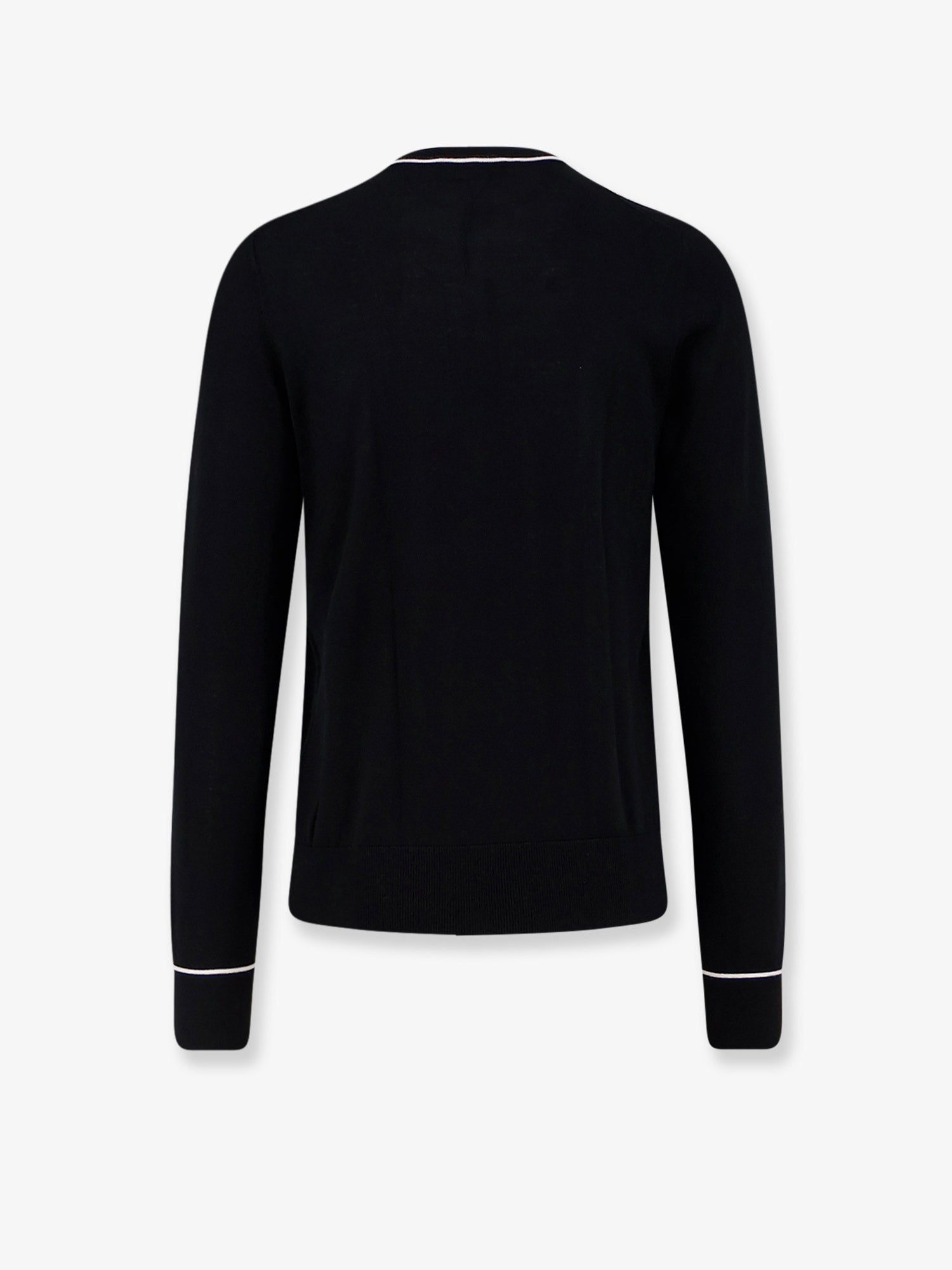 Dolce & Gabbana Men Virgin Wool Sweater With Embroidered Dg Logo DOLCE & GABBANA