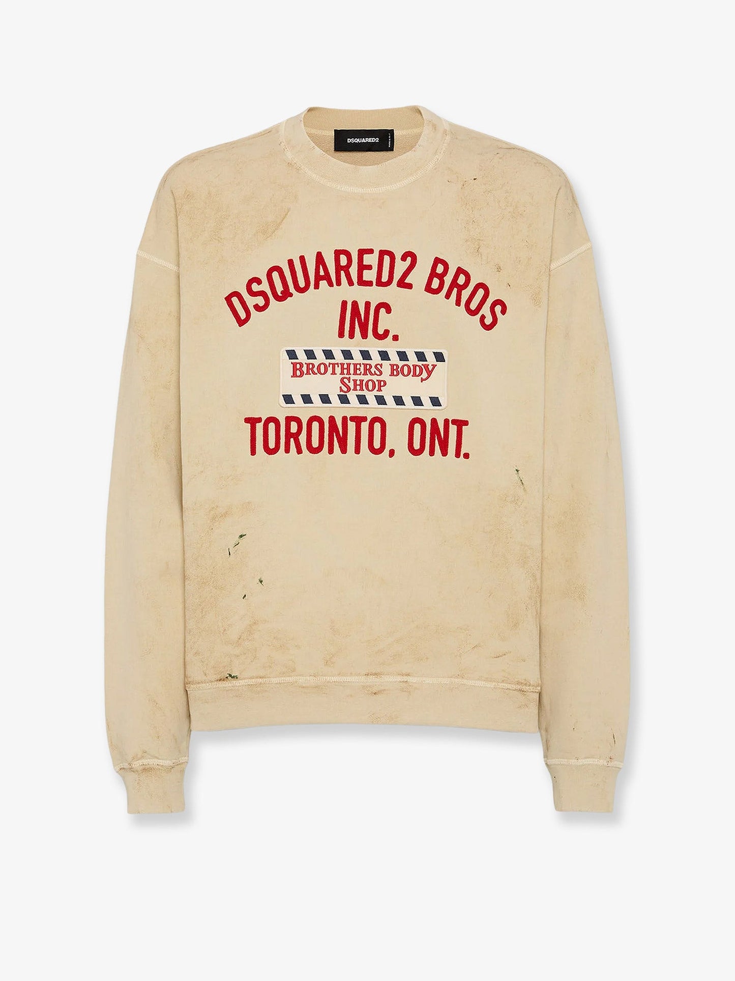 Dsquared2 Men Cotton Sweatshirt With Distressed Effect DSQUARED2