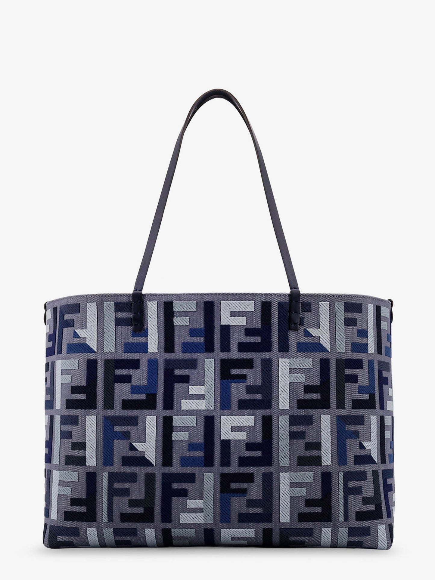 Fendi Women Roll Large Jacquard Ff Fabric Tote Bag FENDI