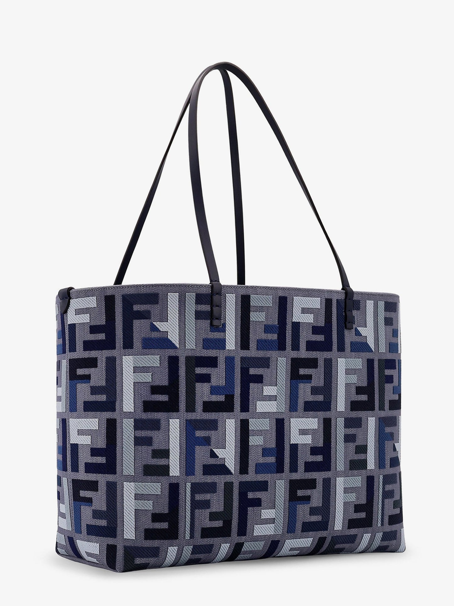 Fendi Women Roll Large Jacquard Ff Fabric Tote Bag FENDI
