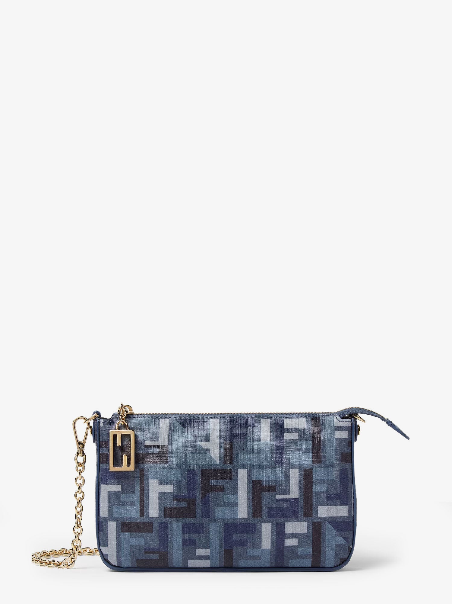 Fendi Women Pouch Baguette Ff Jacquard Fabric Shoulder Bag FENDI