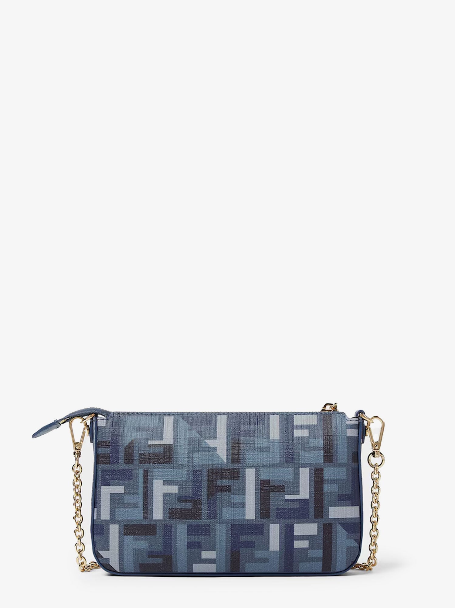 Fendi Women Pouch Baguette Ff Jacquard Fabric Shoulder Bag FENDI