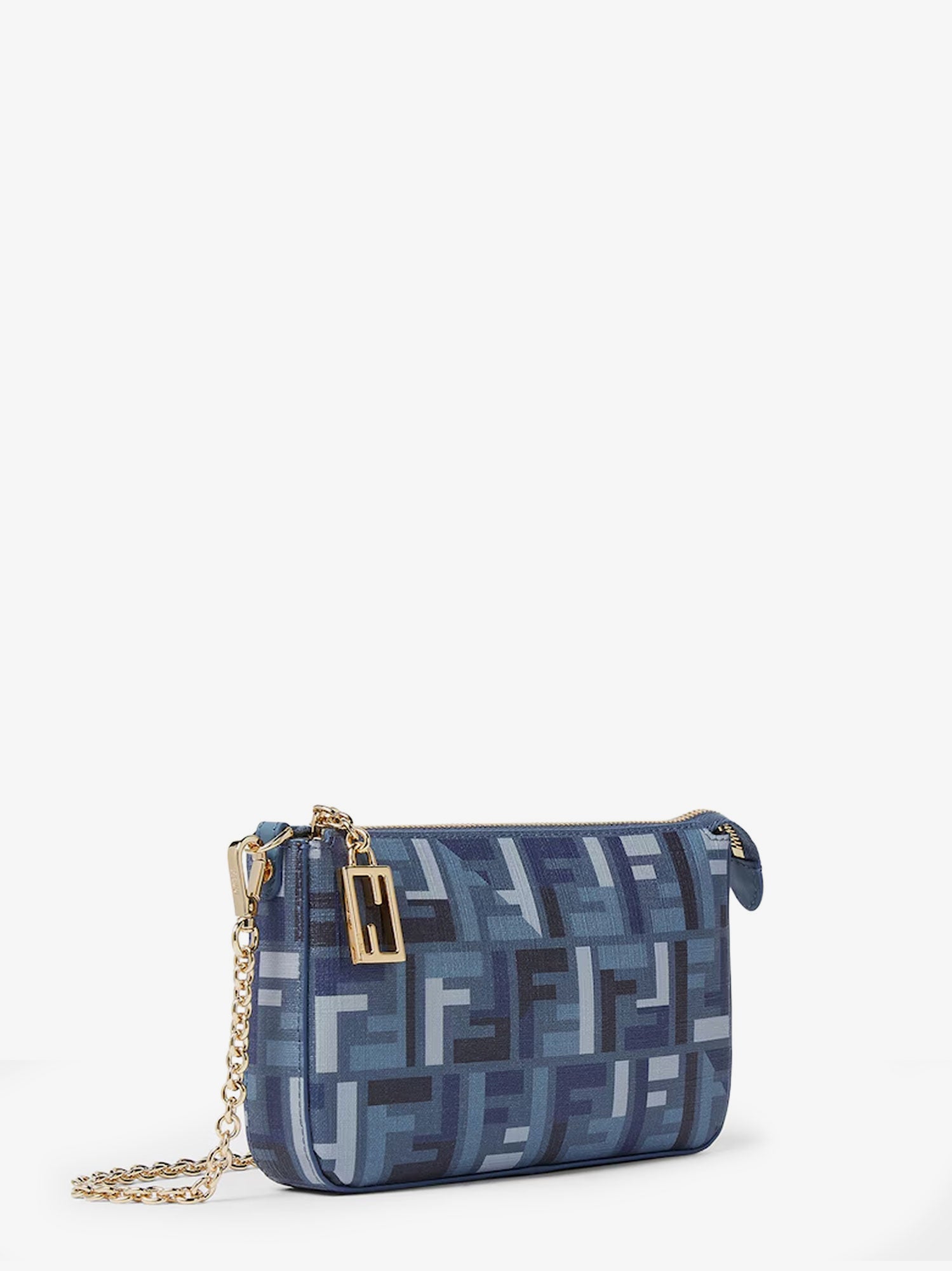 Fendi Women Pouch Baguette Ff Jacquard Fabric Shoulder Bag FENDI