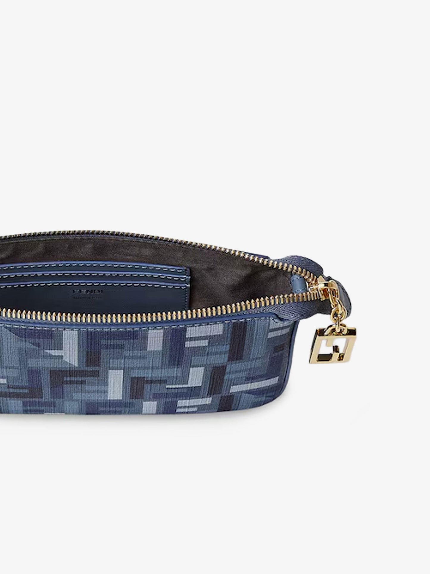 Fendi Women Pouch Baguette Ff Jacquard Fabric Shoulder Bag FENDI