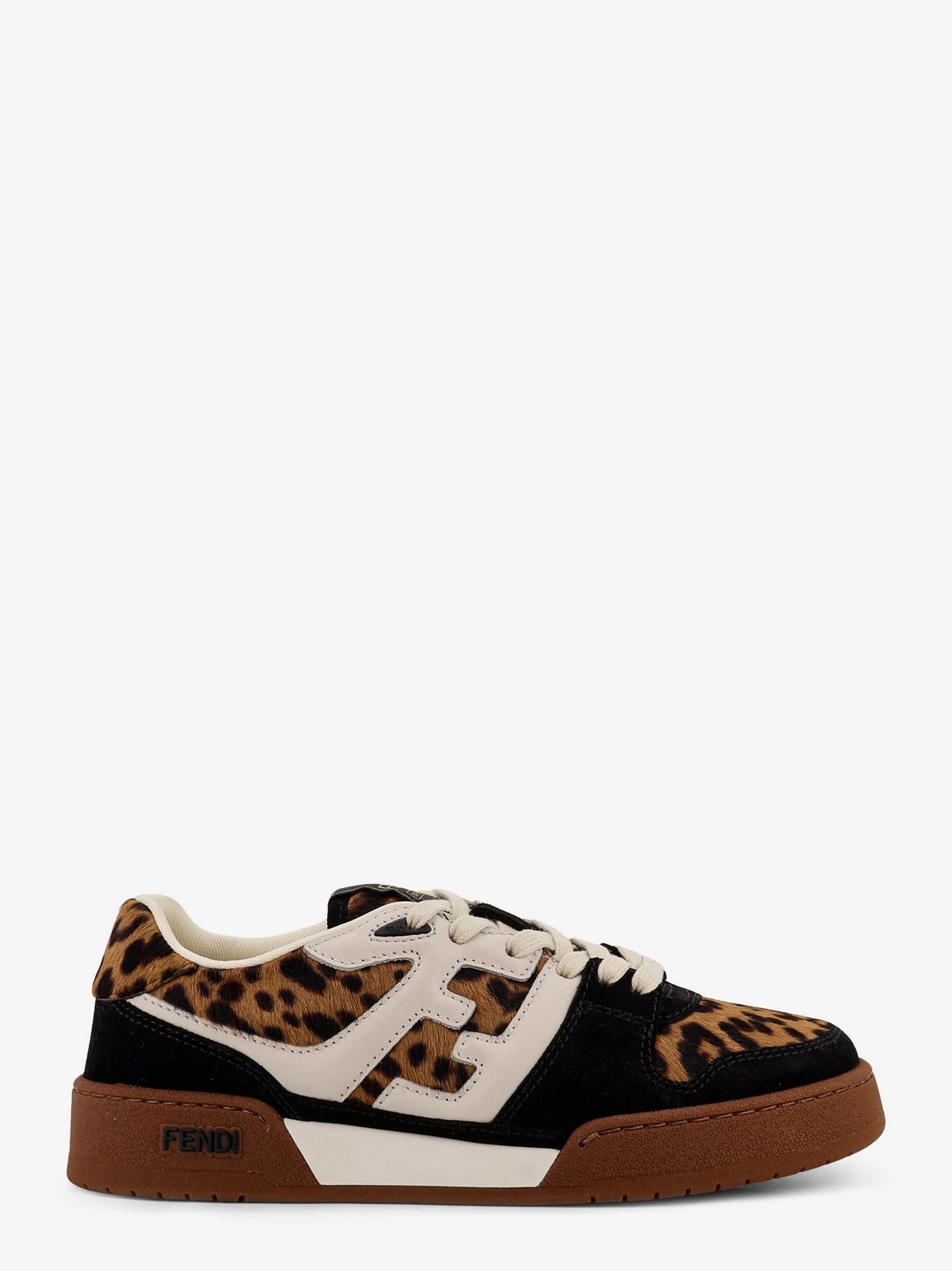 Fendi Women Fendi Match Suede And Pony Skin Low-Top Sneakers FENDI