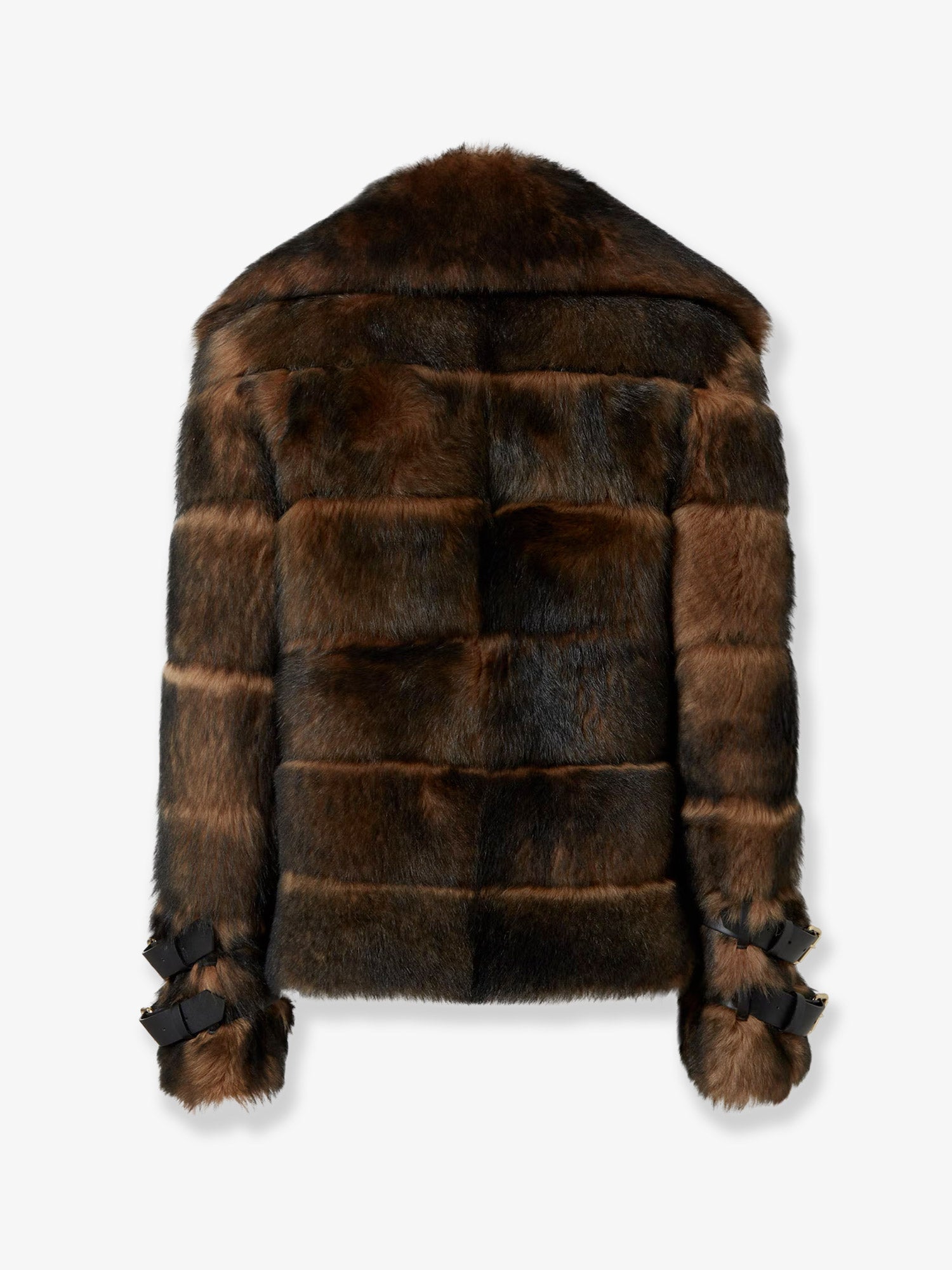 Fendi Women Brown Backed Sheepskin And Nappa Jacket FENDI