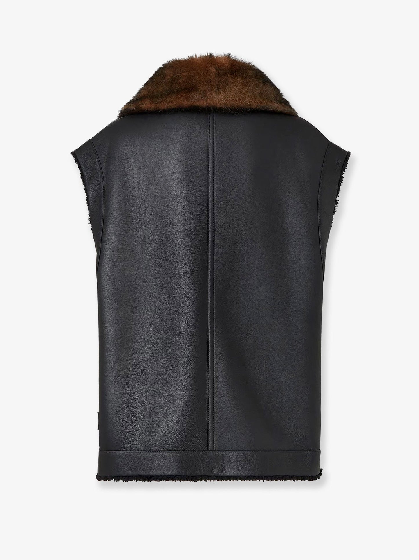Fendi Women Sleeveless Sheepskin Jacket FENDI