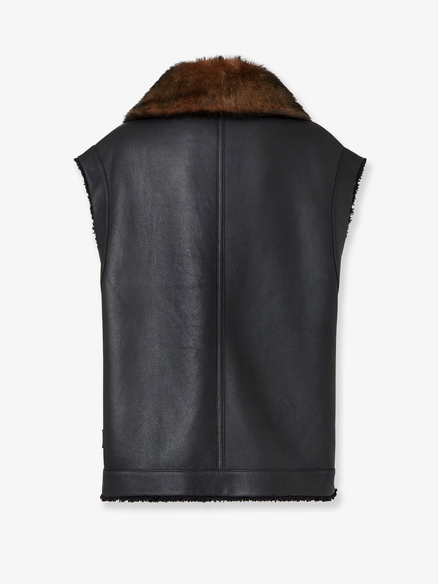 Fendi Women Sleeveless Sheepskin Jacket FENDI