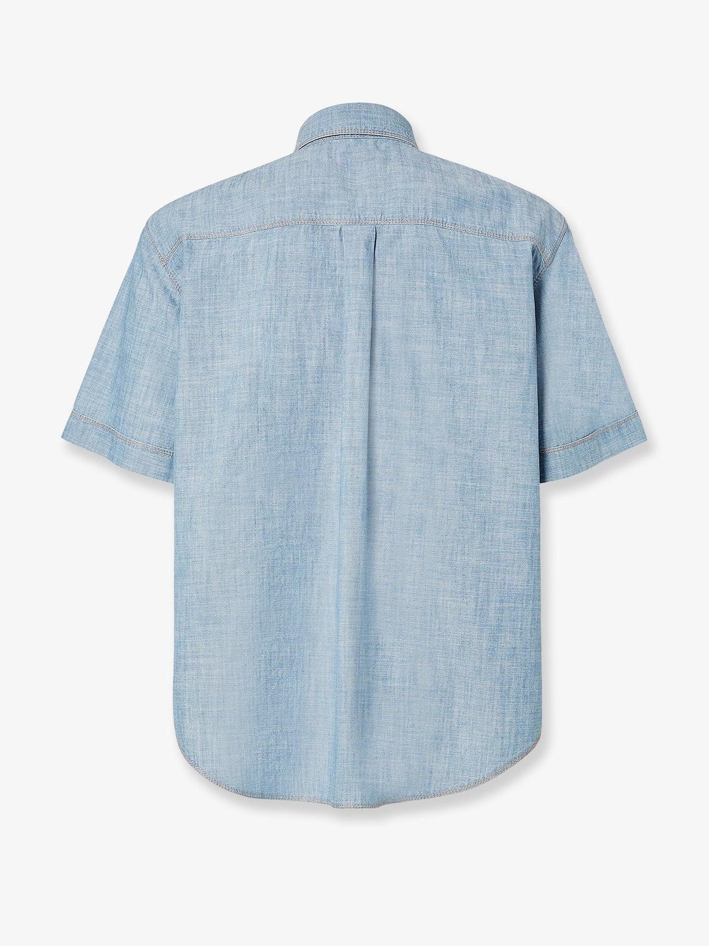 Fendi Men Cotton Shirt With Denim Effect FENDI