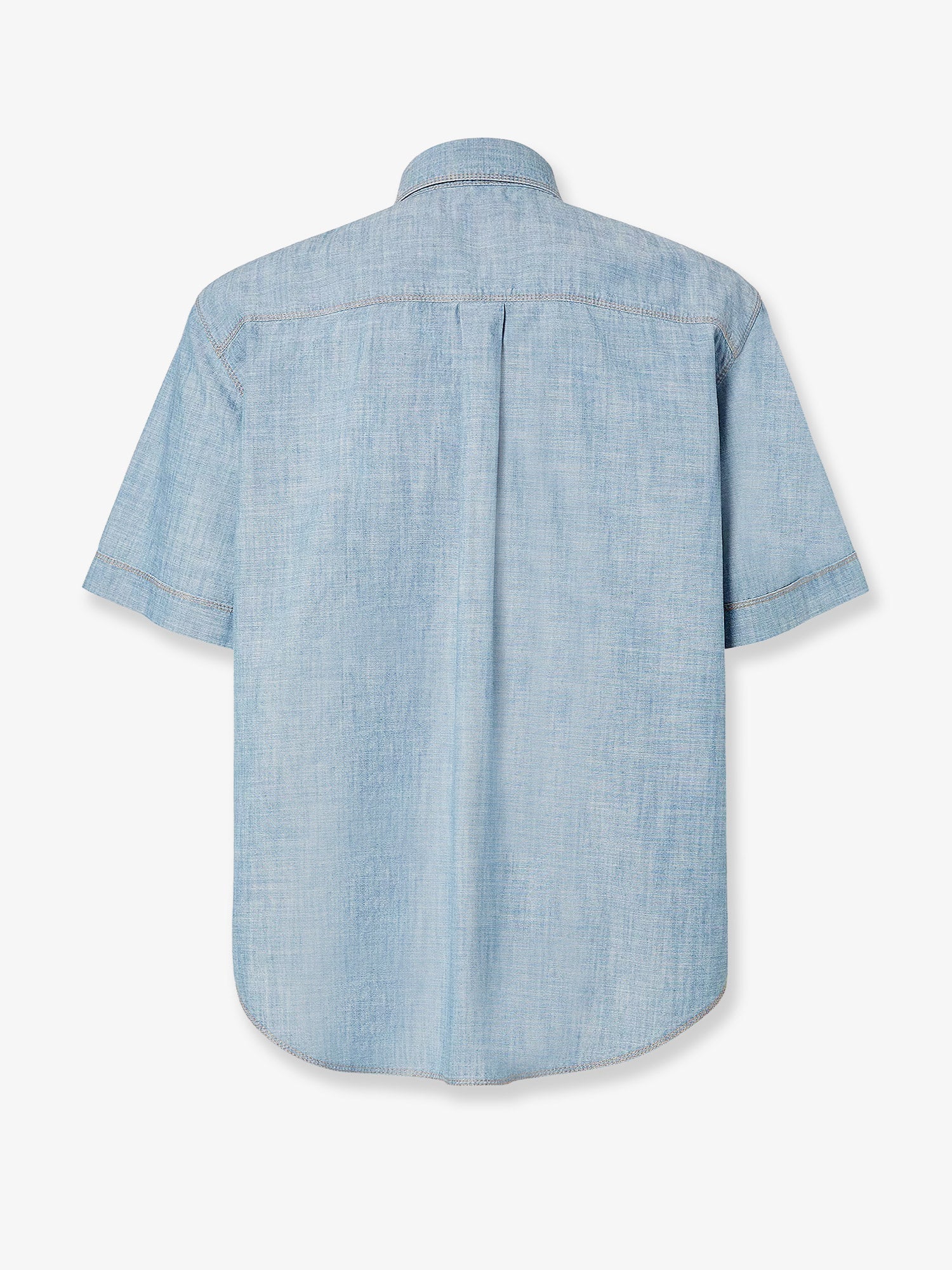 Fendi Men Cotton Shirt With Denim Effect FENDI