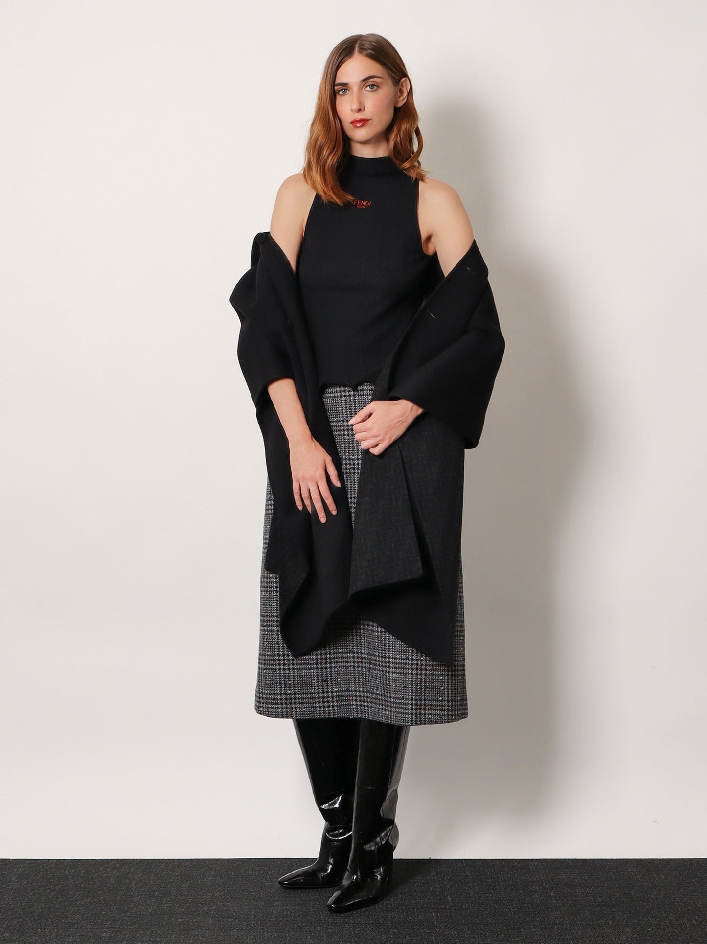 Fendi Women Ribbed Virgin Wool Top FENDI